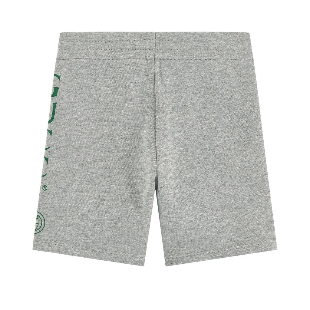 Boys Grey Cotton Shorts