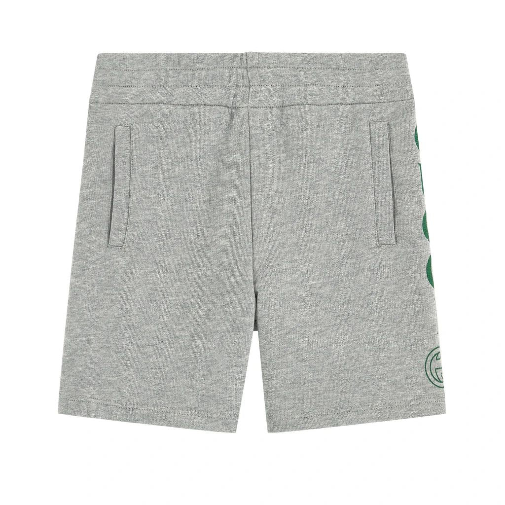 Boys Grey Cotton Shorts