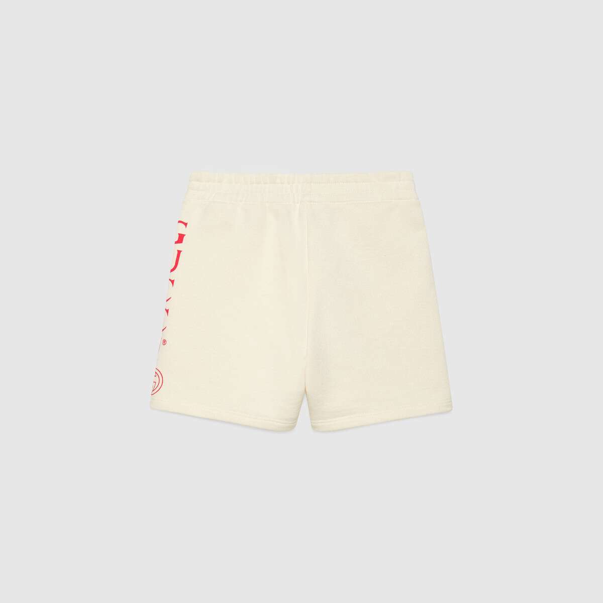 Boys White Cotton Shorts