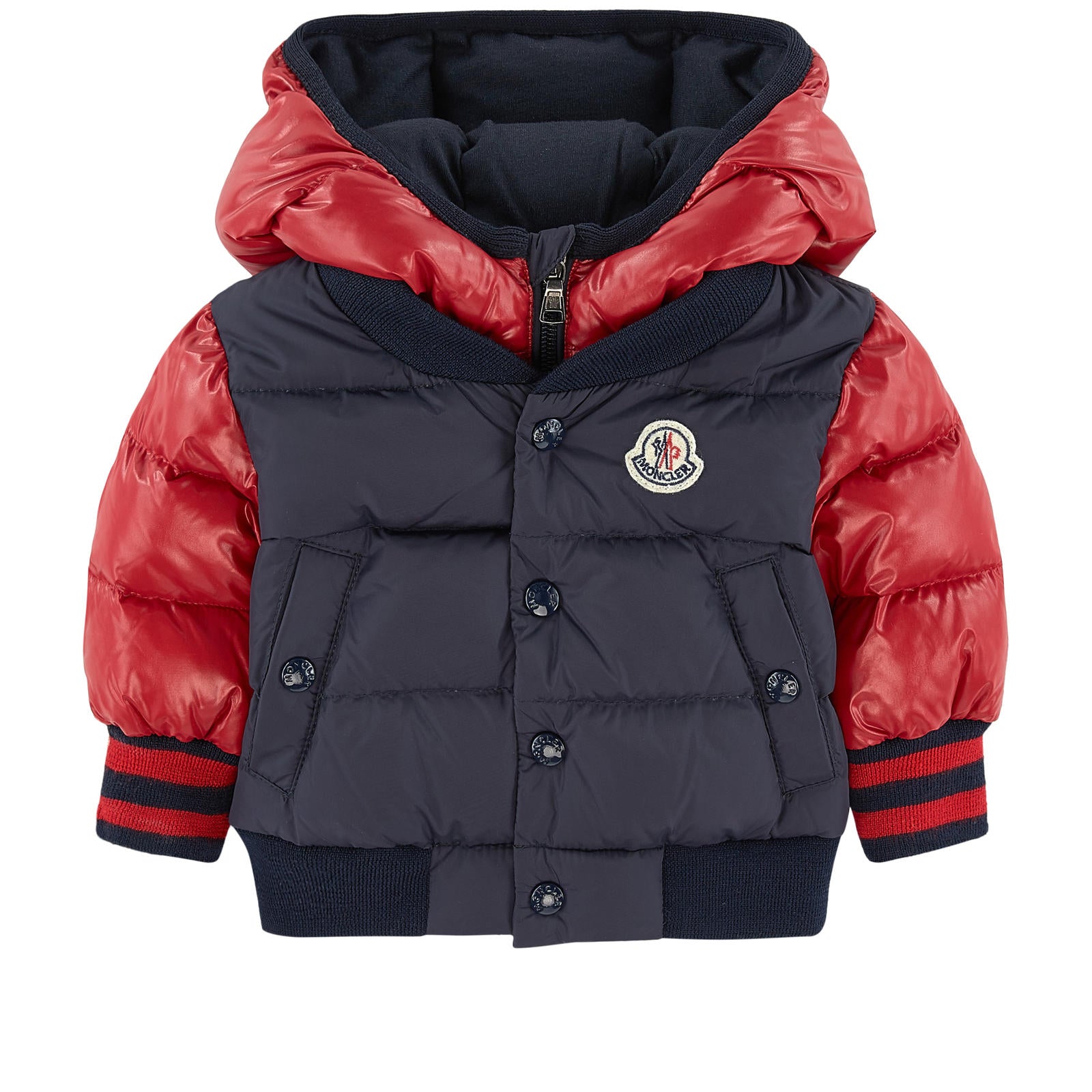 Baby Boys Red  & Navy "MONIEUX" Coat