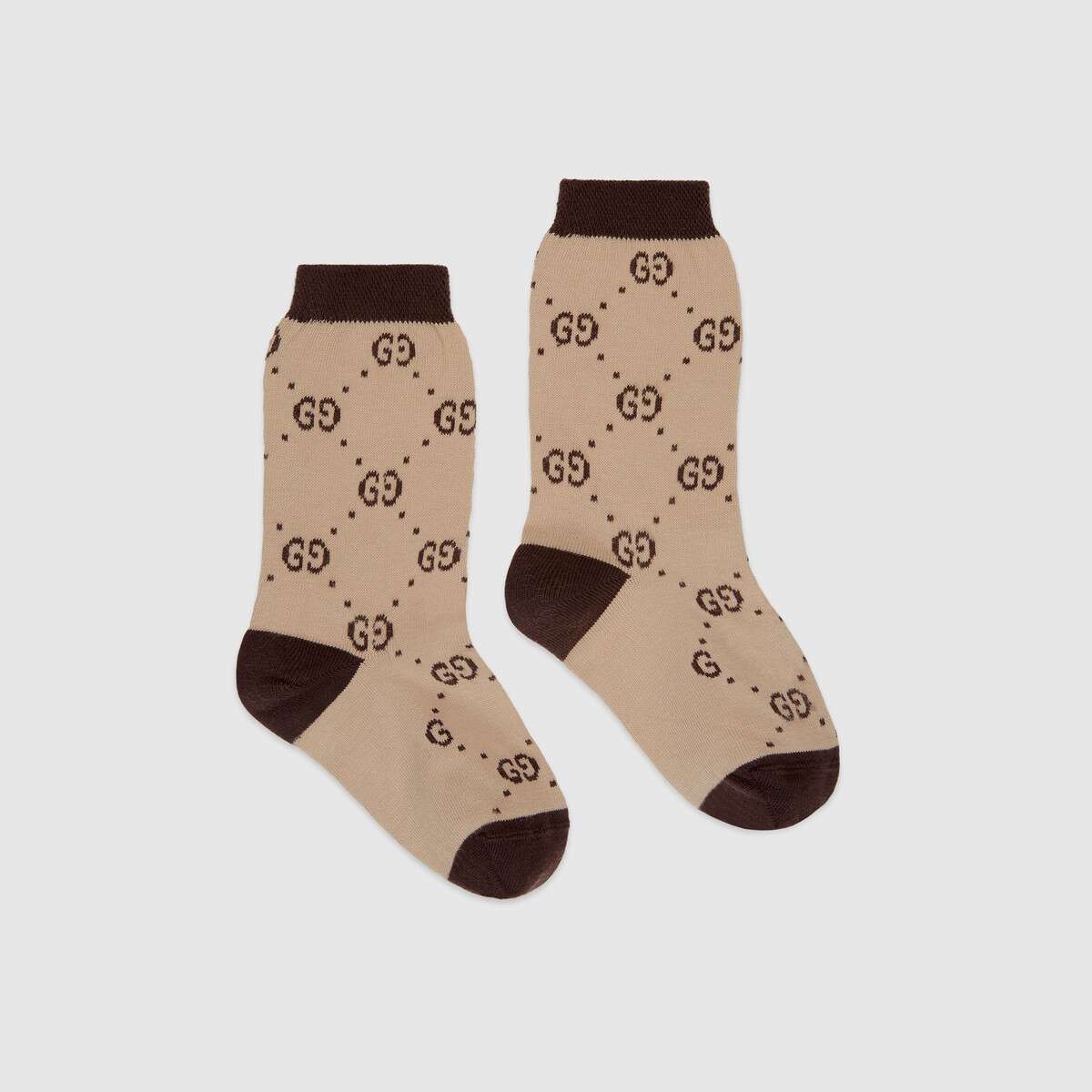 Boys & Girls Beige GG Cotton Socks