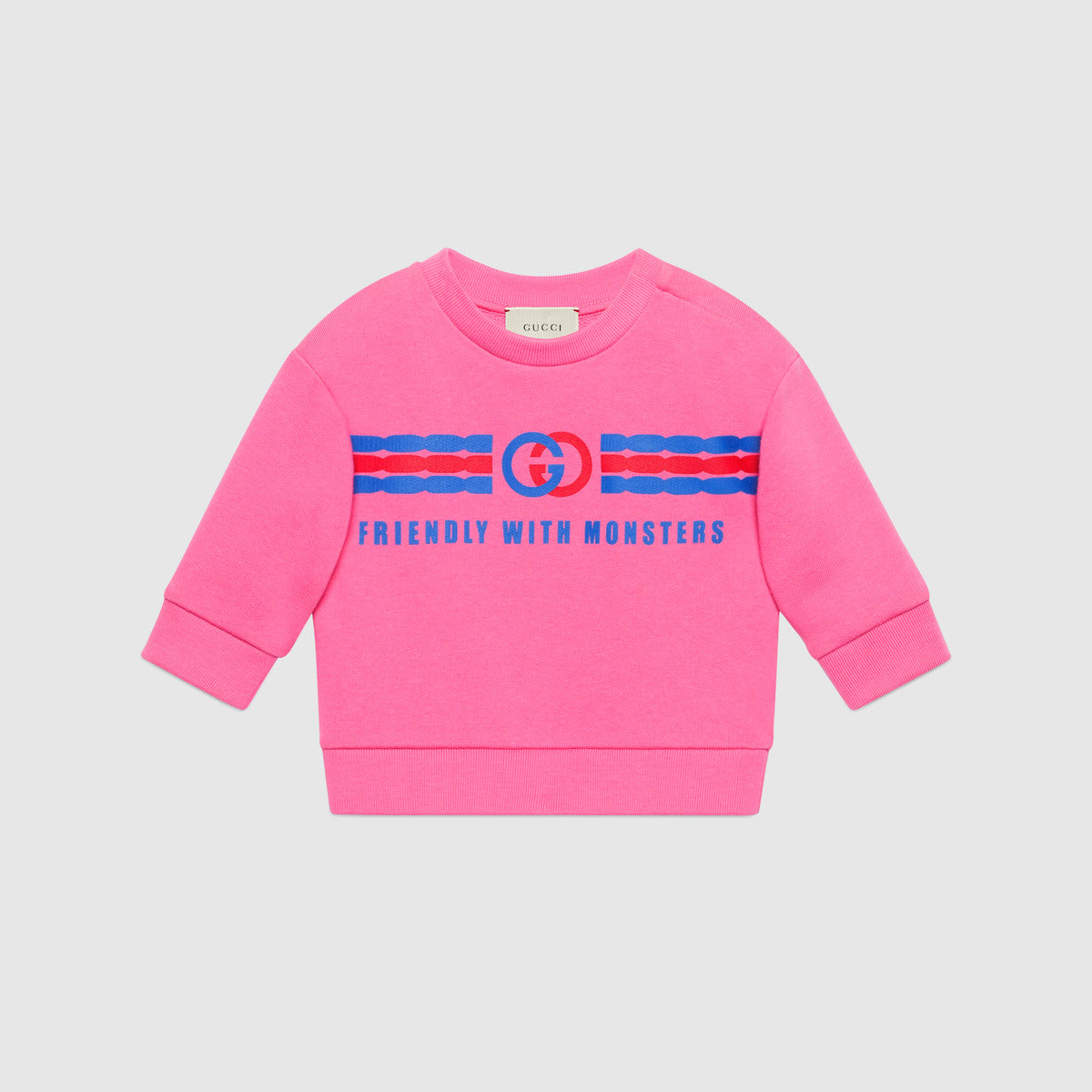 Baby Boys Pink Cotton Sweatshirt