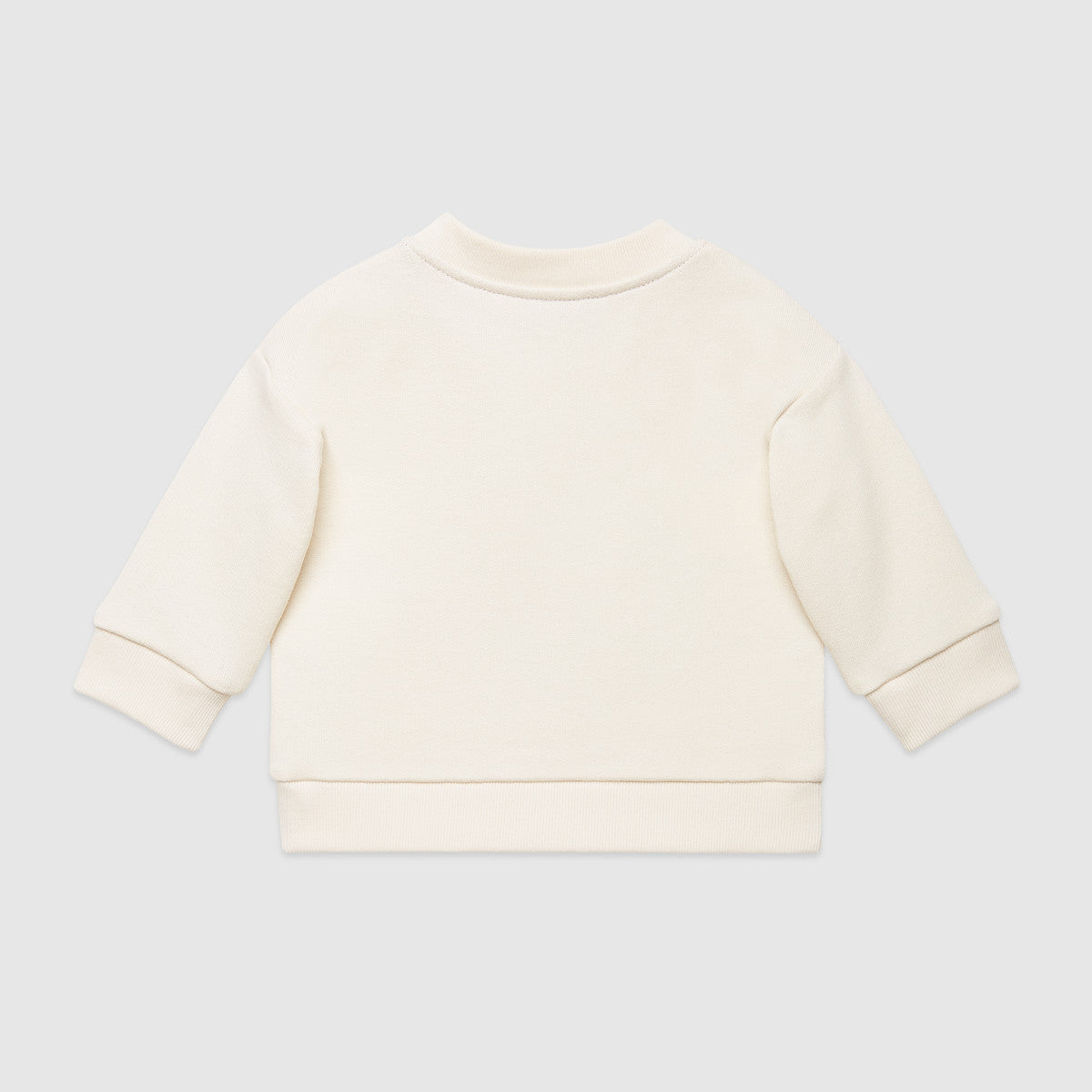 Baby Boys White Logo Cotton Sweatshirt