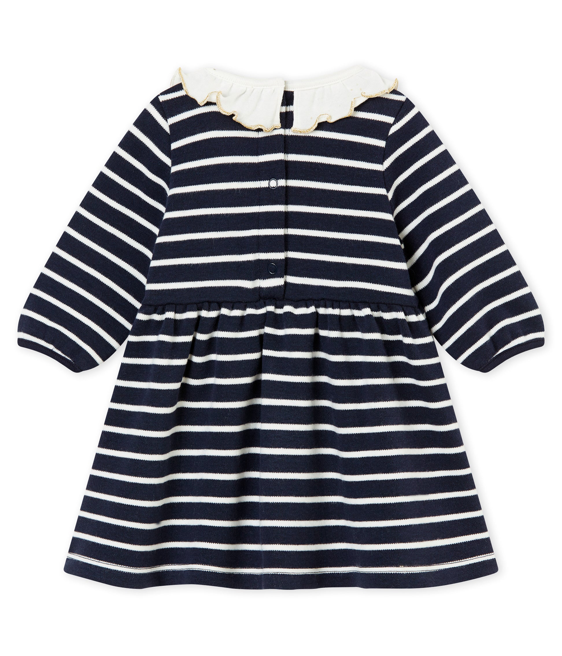 Baby Girls Black Stripes Dress