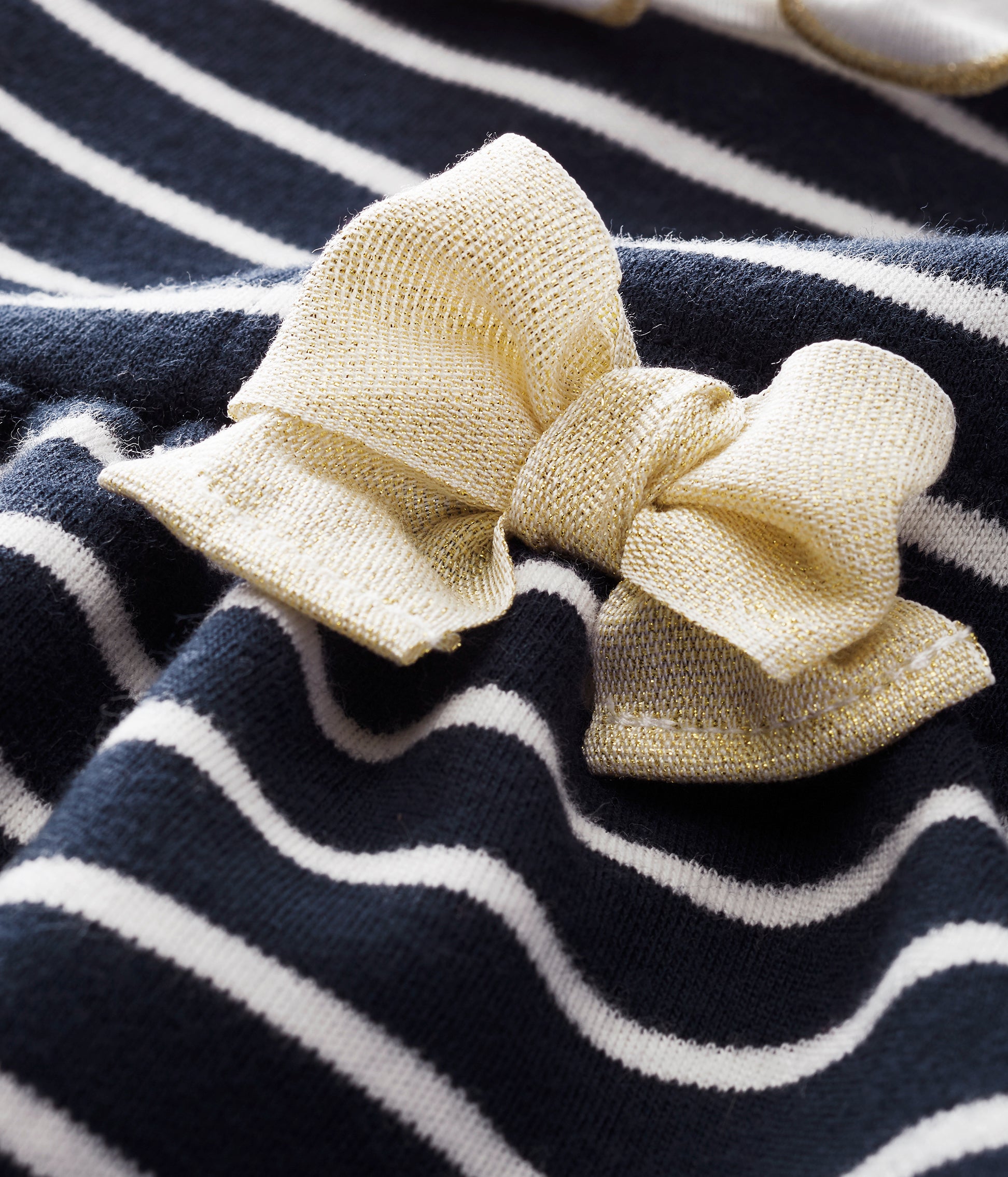Baby Girls Black Stripes Dress