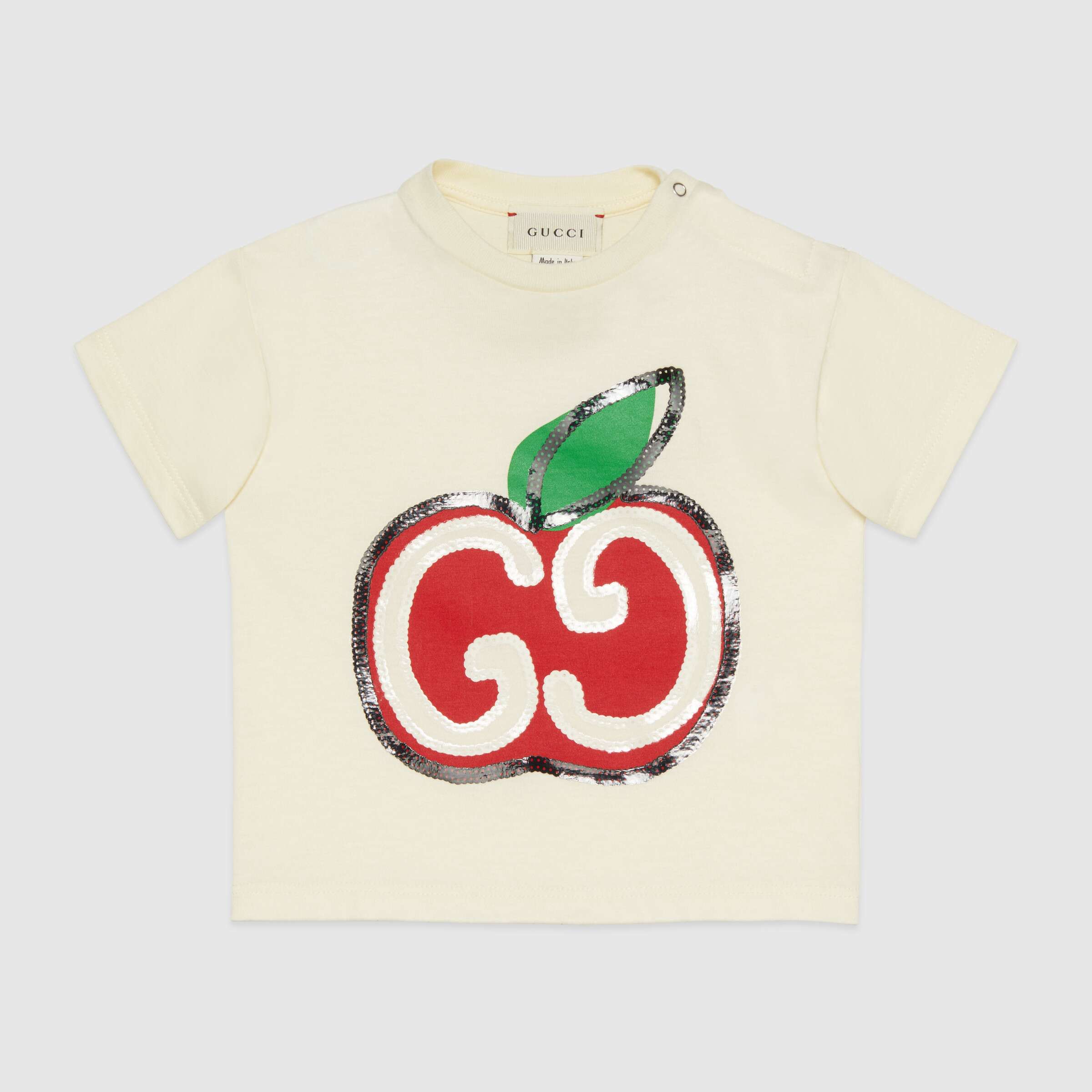 Baby Girls Ivory Logo Cotton T-shirt