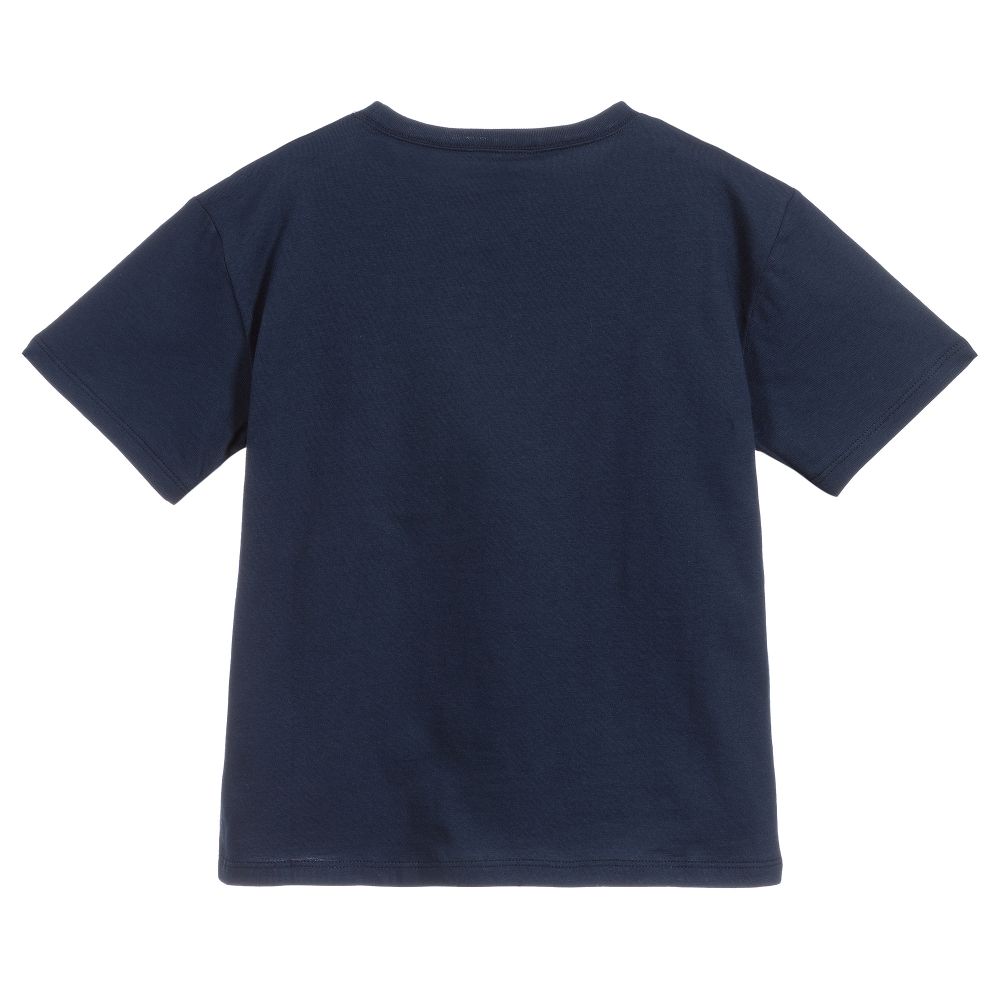 Boys Blue Tennis Cotton T-shirt