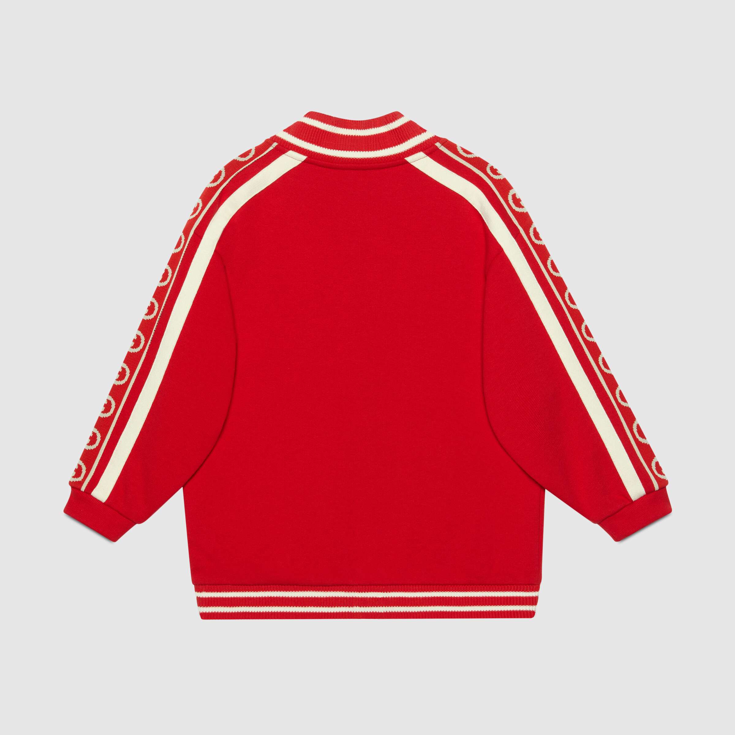 Boys Red Logo Zip-up Top