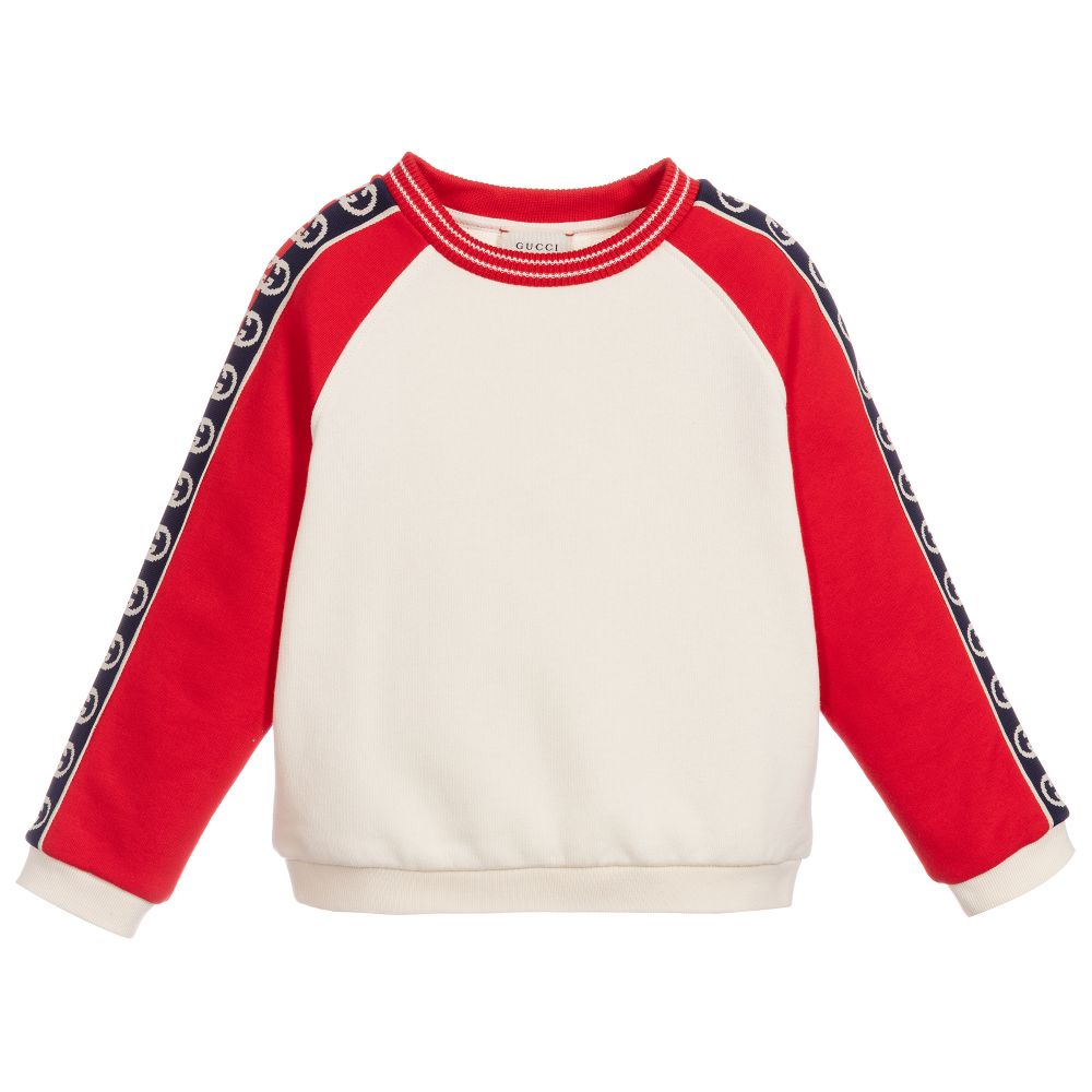Boys Red & Ivory Sweatshirt