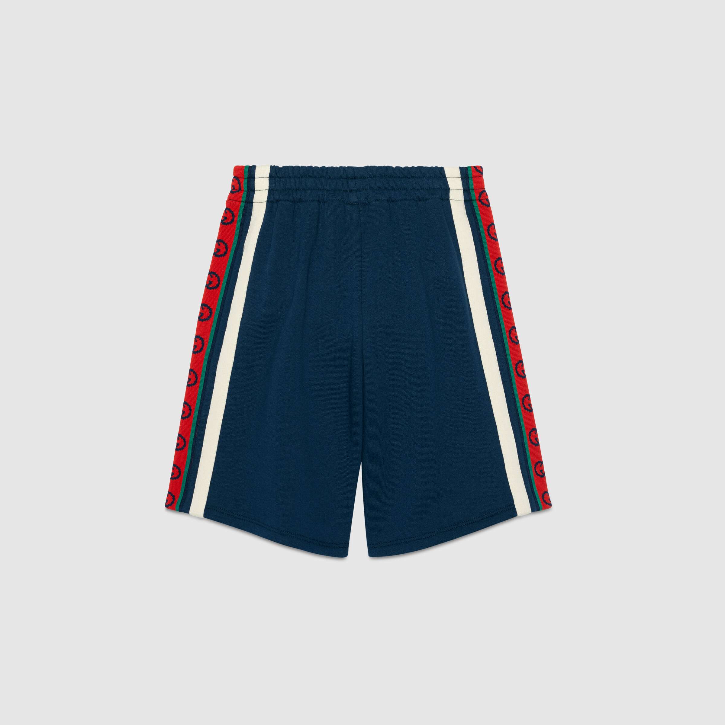 Boys Blue Logo Cotton Shorts