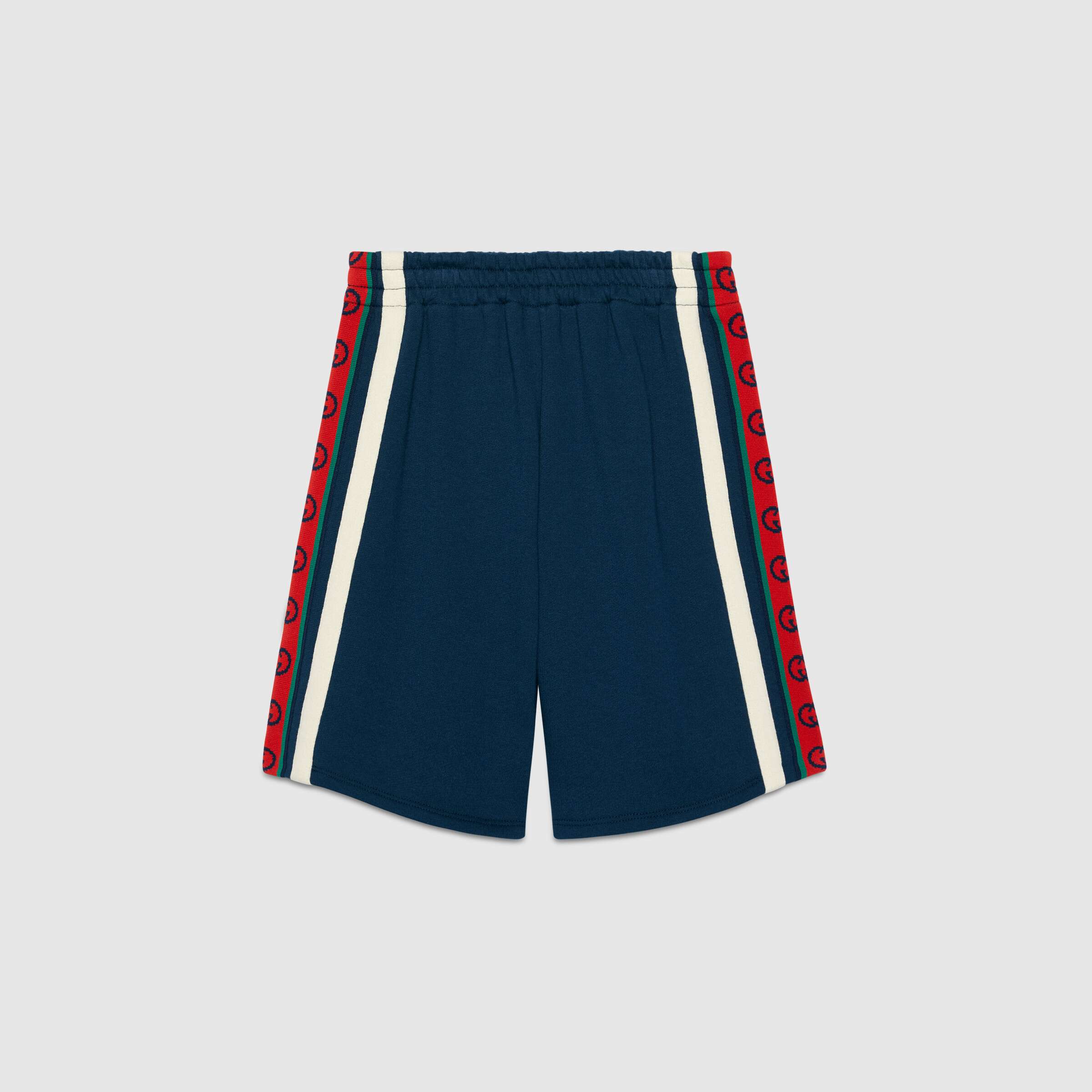 Boys Blue Logo Cotton Shorts