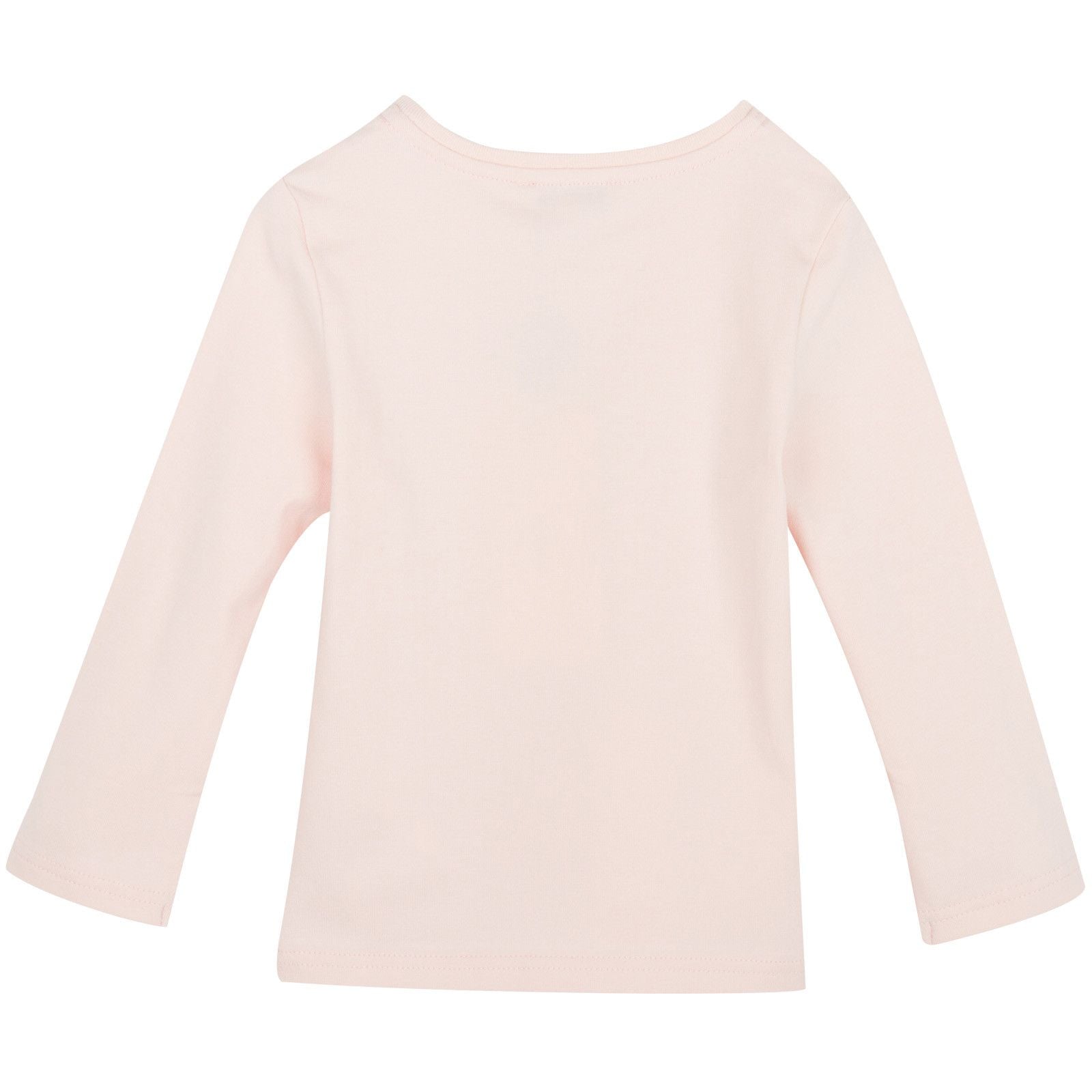 Girls Blush Pink Tiger Embroidered T-Shirt - CÉMAROSE | Children's Fashion Store - 2