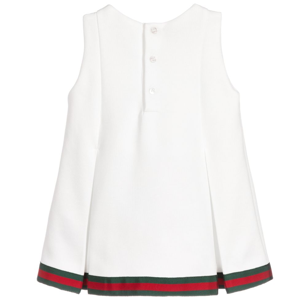 Baby Girls White Jersey Dress
