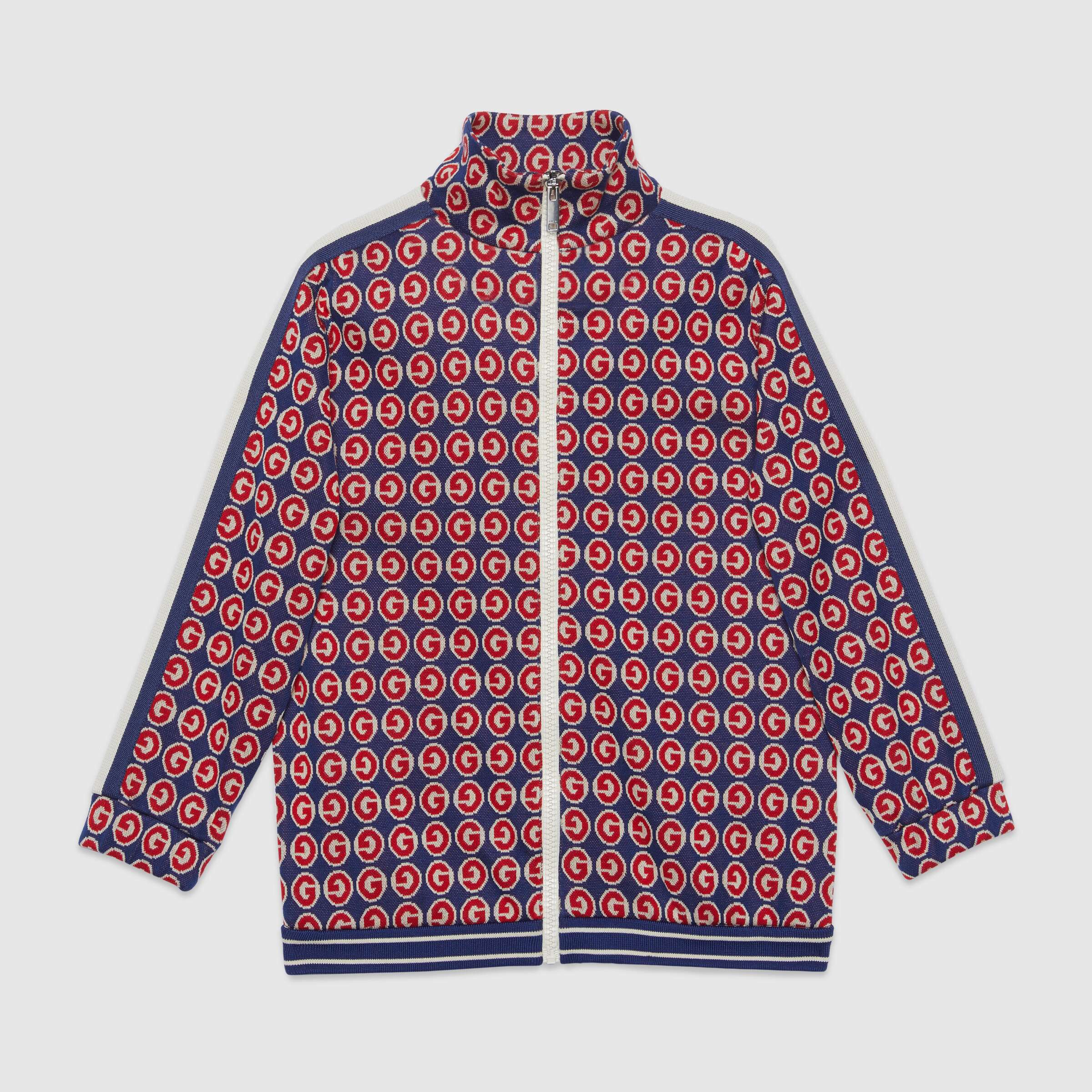 Boys Red & Blue GG Zip-up Top