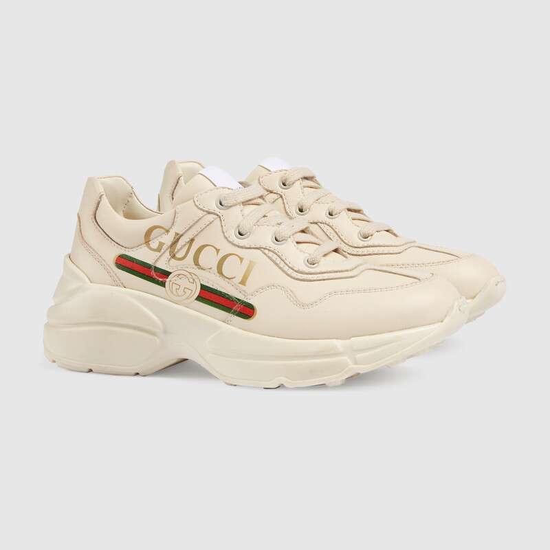 Boys & Girls Ivory Leather Shoes