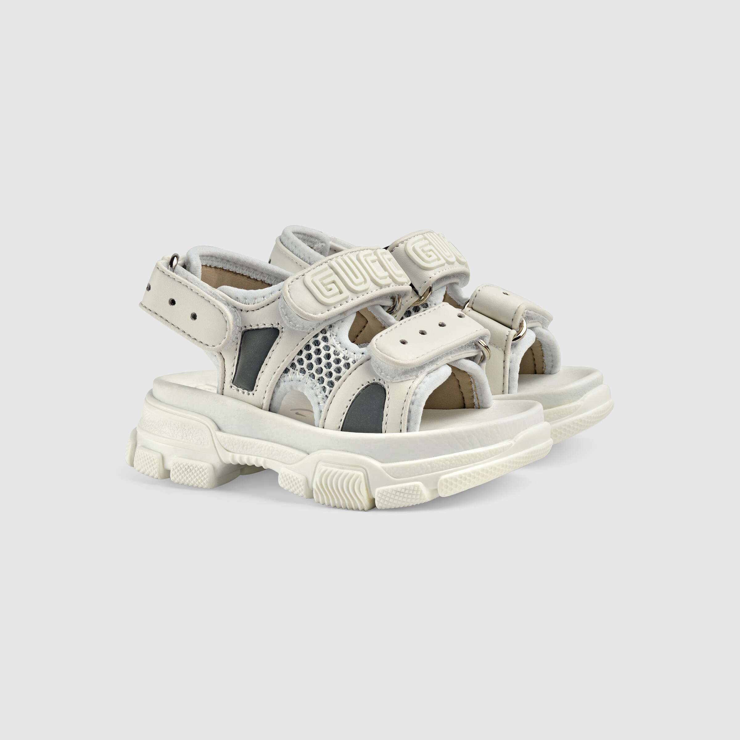 Baby Boys & Girls White Leather Sandals
