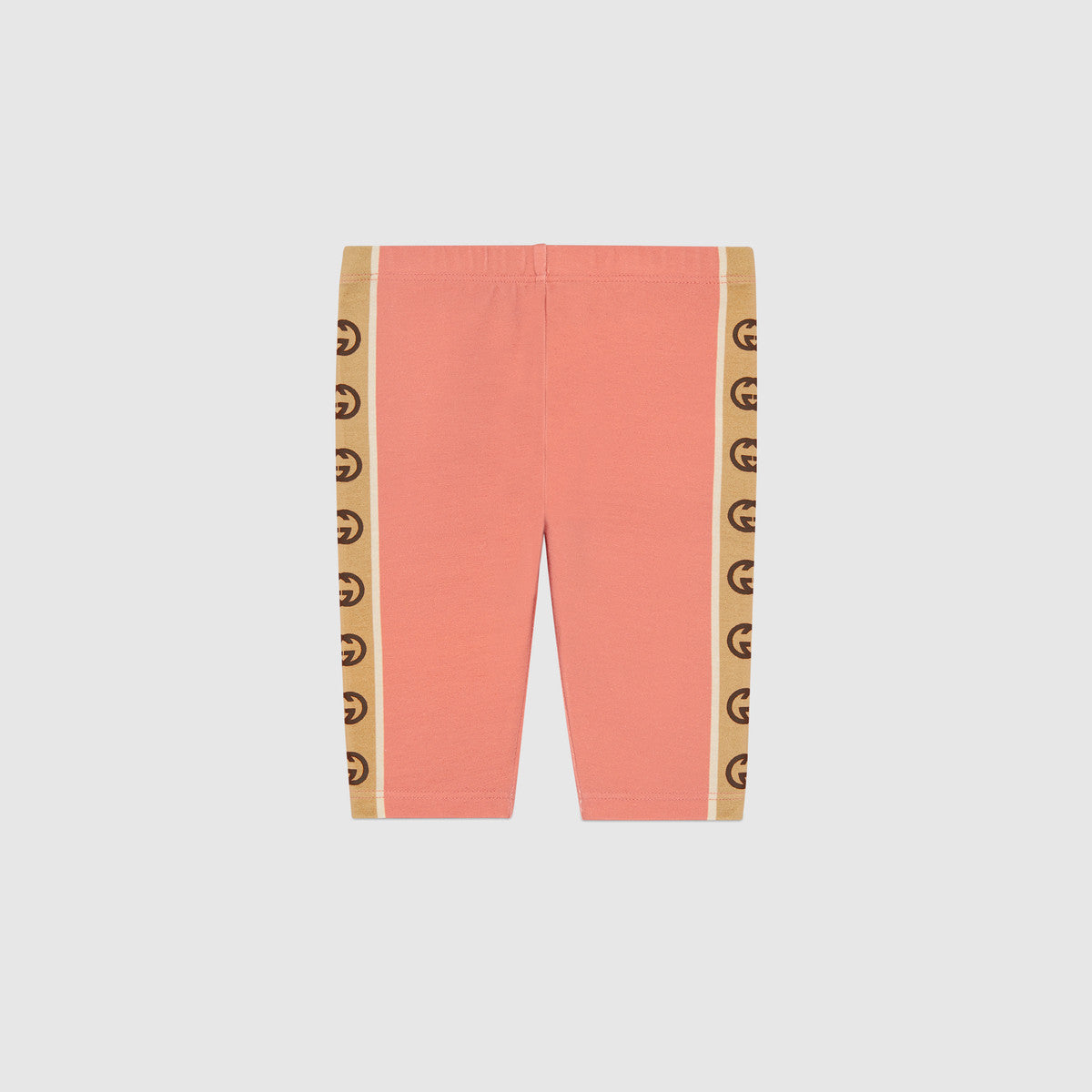 Baby Girls Pink Logo Cotton Leggings