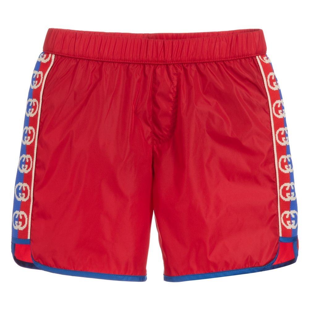 Boys Red Swim Shorts