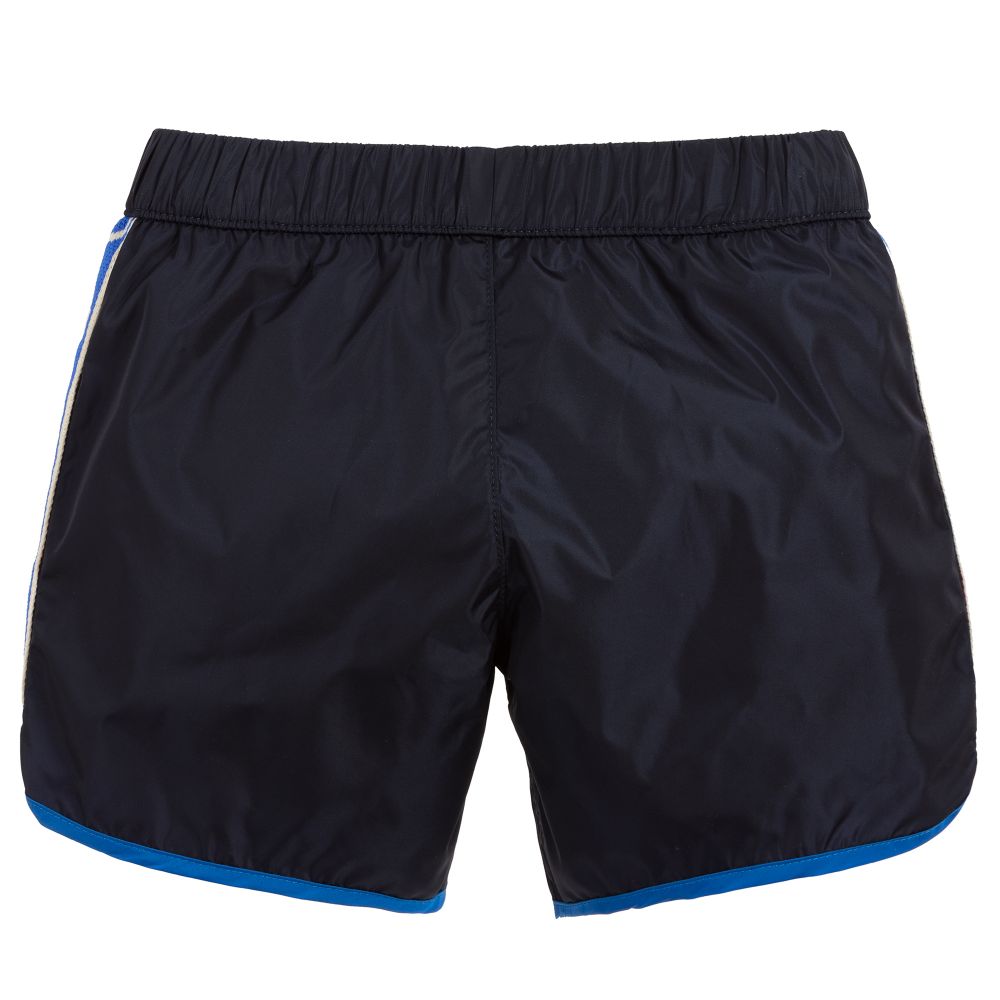 Baby Boys Navy Blue Logo Swim Shorts