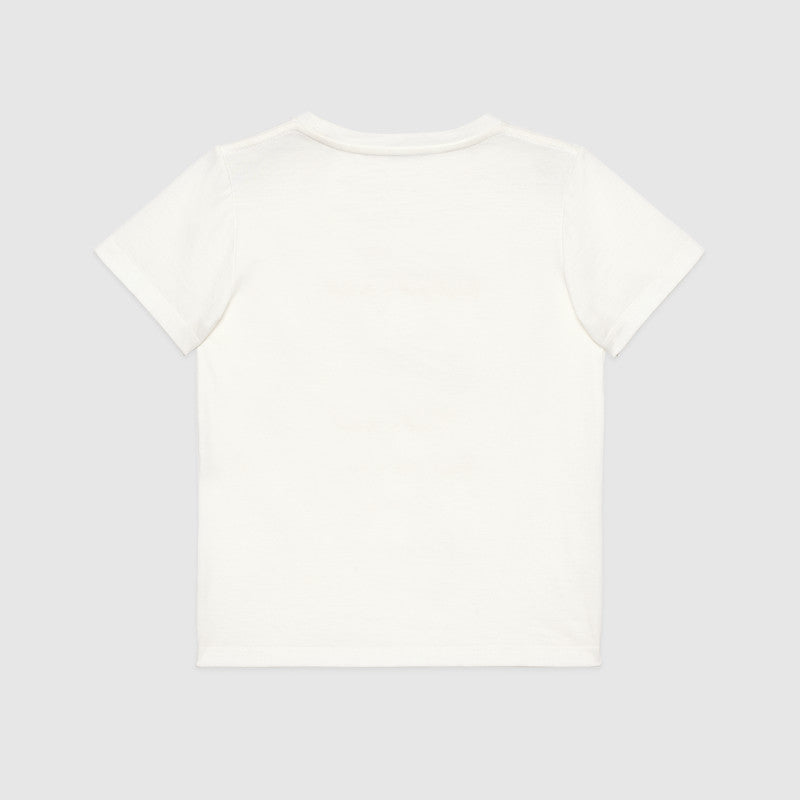 Boys White Logo Cotton T-shirt