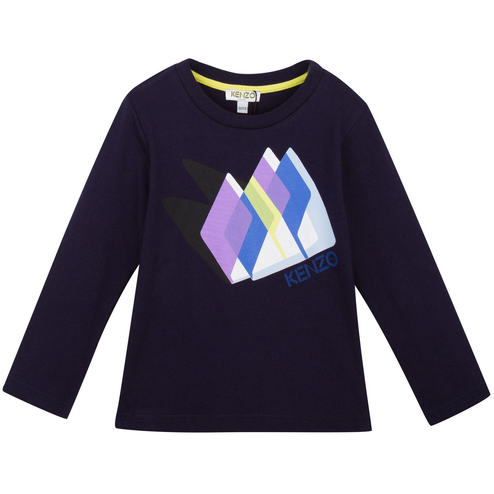 Boys Navy Blue Mountains Printed Cotton T-Shirt - CÉMAROSE | Children's Fashion Store - 1