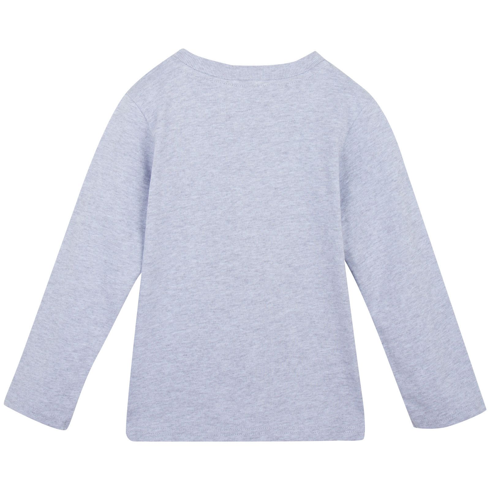 Boys Grey Tiger Embroidered Cotton Jersey T-Shirt - CÉMAROSE | Children's Fashion Store - 2