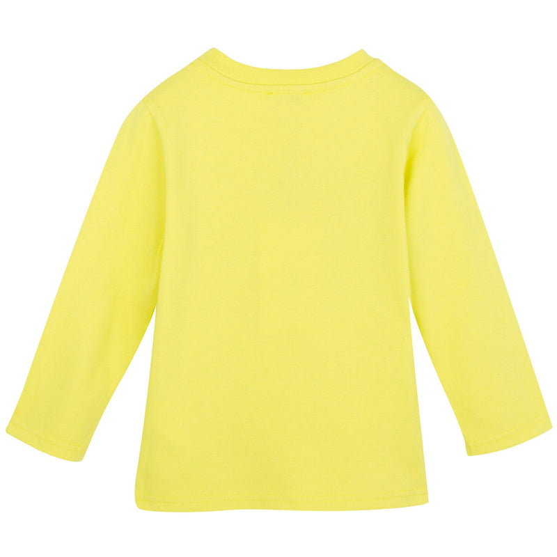 Boys Lime Green Tiger Embroidered Cotton Jersey T-Shirt - CÉMAROSE | Children's Fashion Store - 2