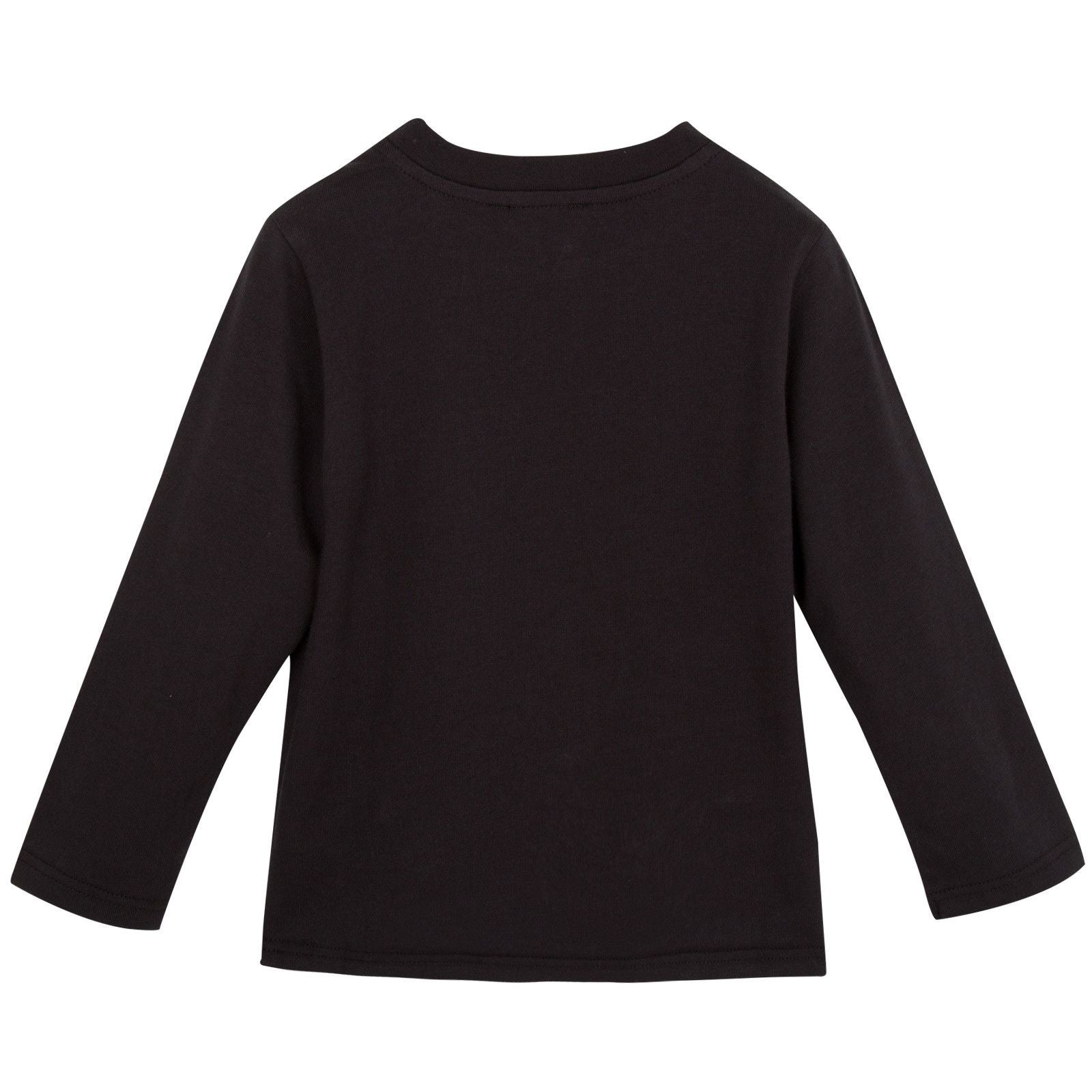 Girls Dark Grey Cotton Jersey Eye Embroidered T-Shirt - CÉMAROSE | Children's Fashion Store - 2