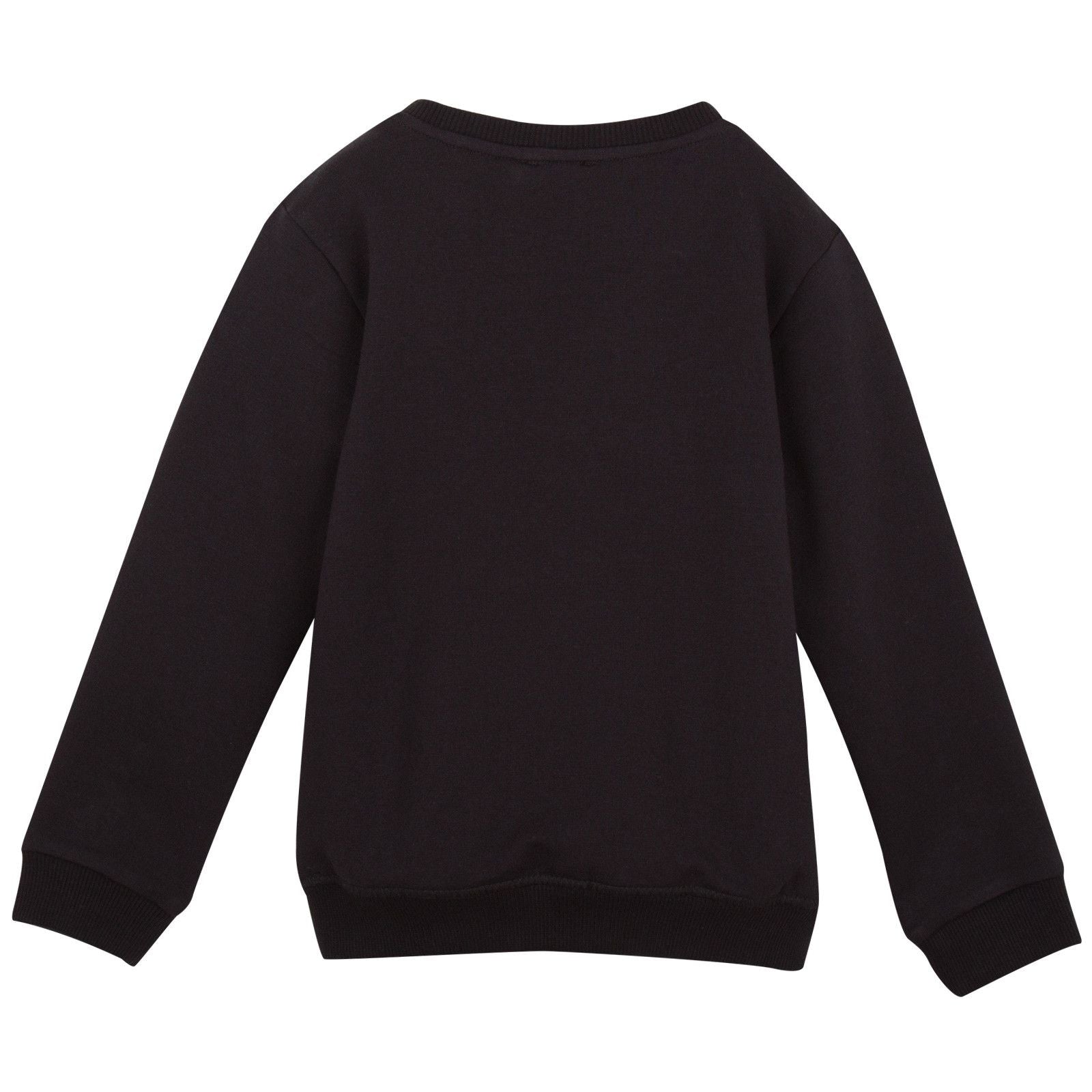 Boys Black Tiger Embroidered Jersey Sweatshirt - CÉMAROSE | Children's Fashion Store - 2