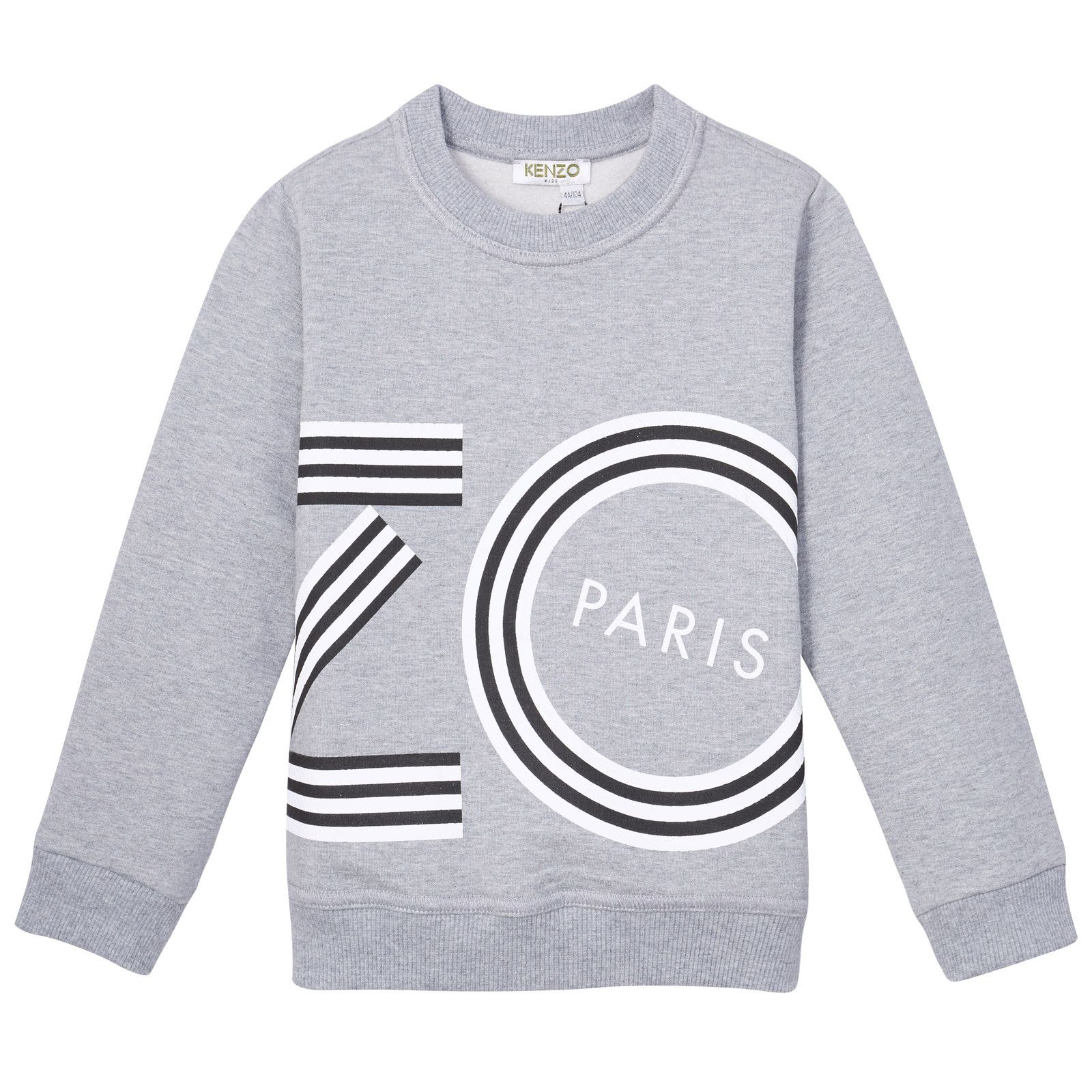 Boys&Girls Grey Printed Logo Sweatshirt - CÉMAROSE | Children's Fashion Store - 1