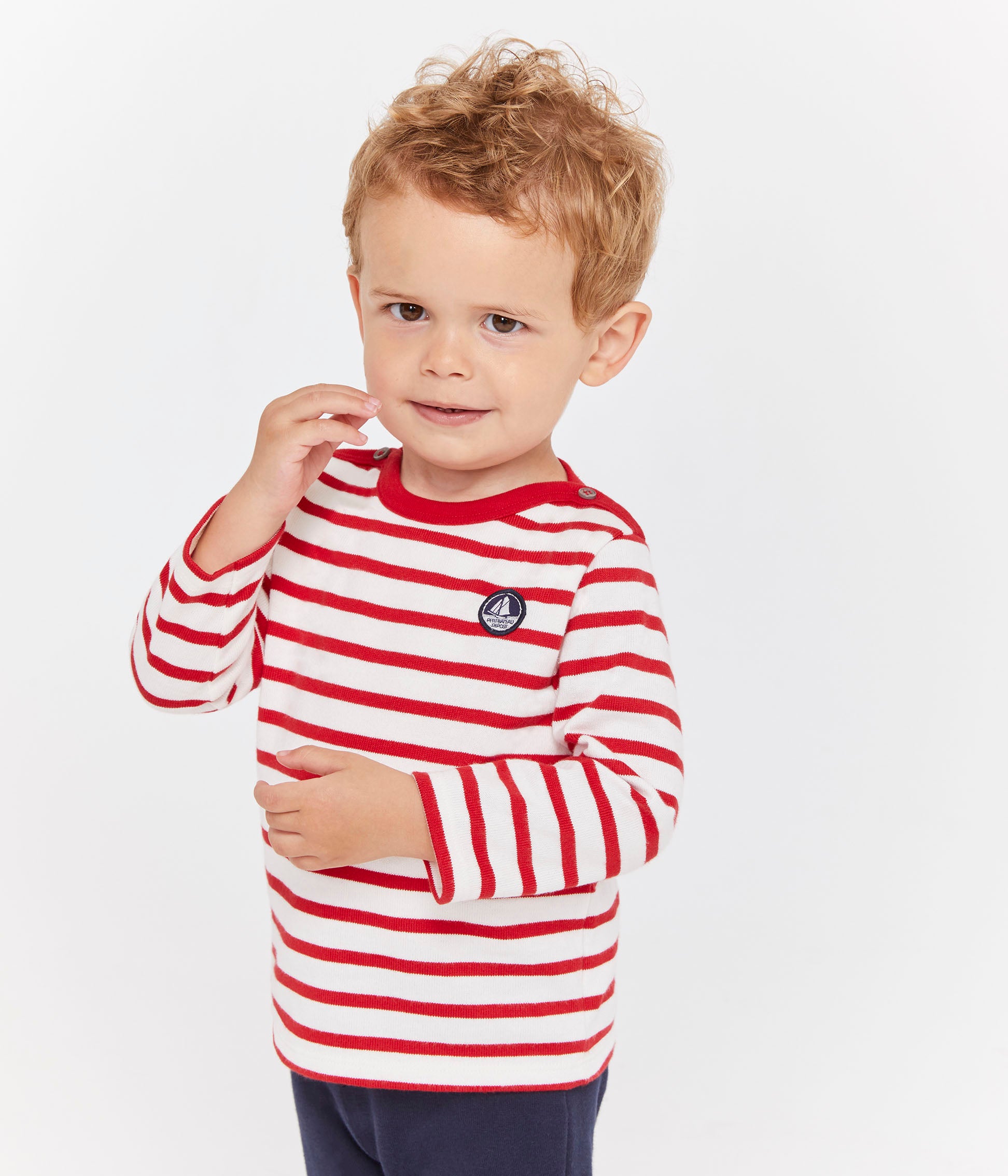 Baby Red Stripes Babysuit