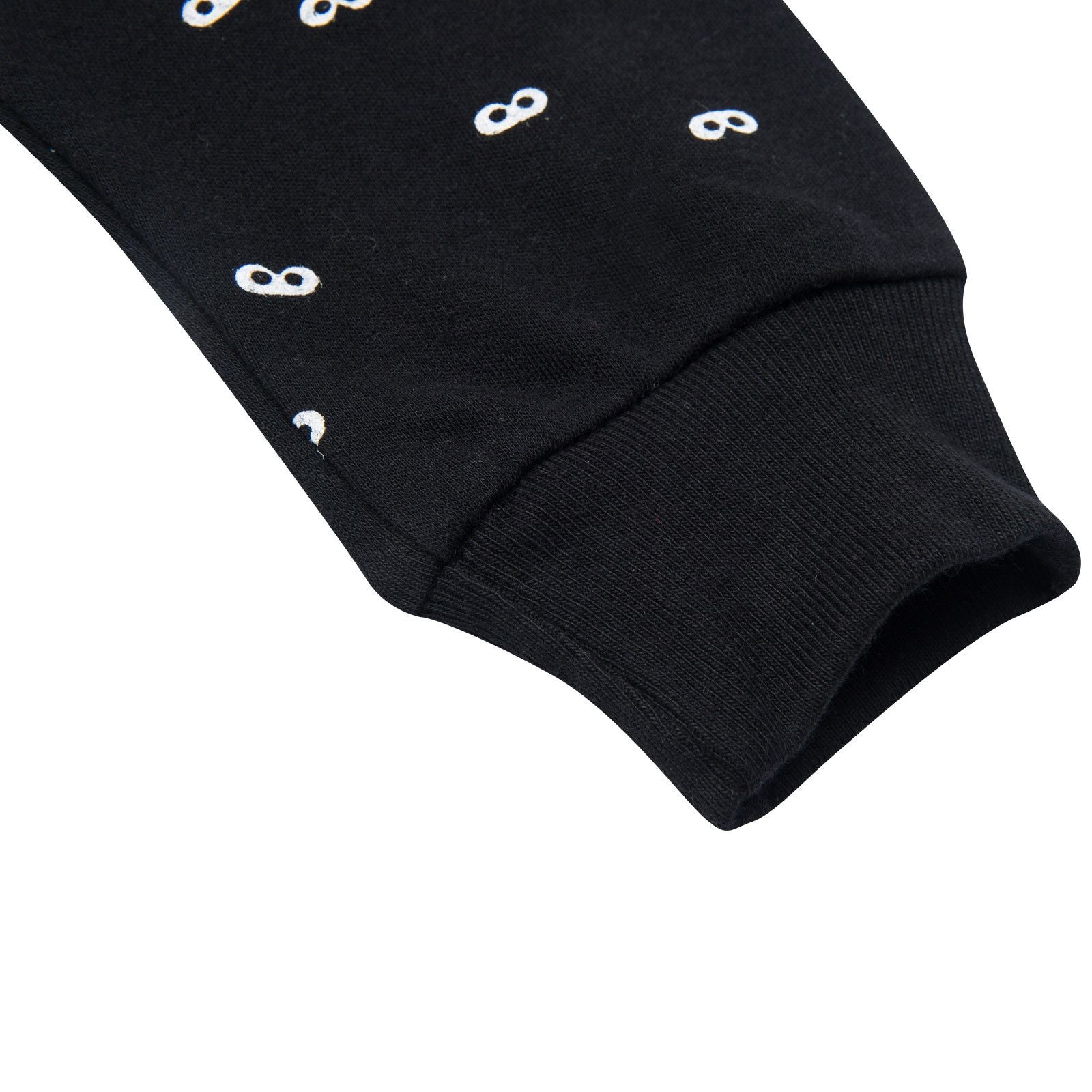 Baby Black Lounge Pants With White Mini Masks - CÉMAROSE | Children's Fashion Store - 3