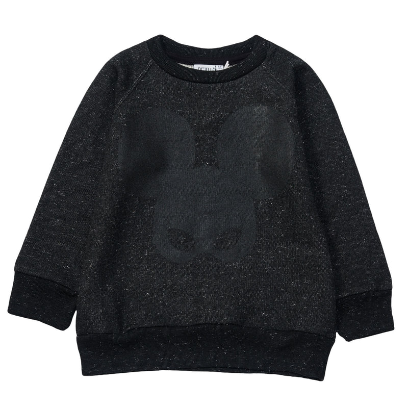 Boys&Girls Black&Silver Fleck Mouse Masks Sweater - CÉMAROSE | Children's Fashion Store - 1