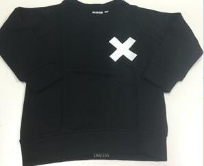 Boys&Girls Black Sweatshirt With White X Logo - CÉMAROSE | Children's Fashion Store