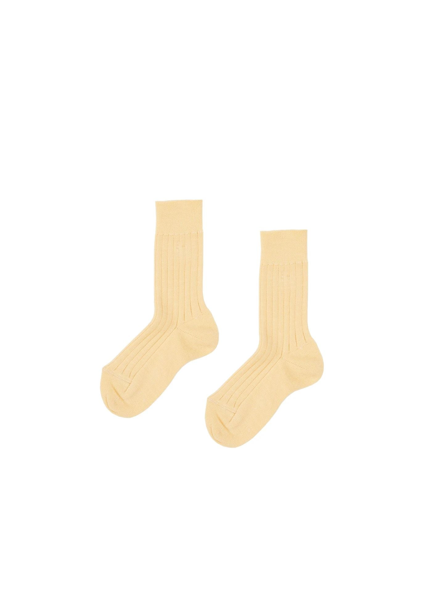 Boys & Girls Yellow Cotton Socks