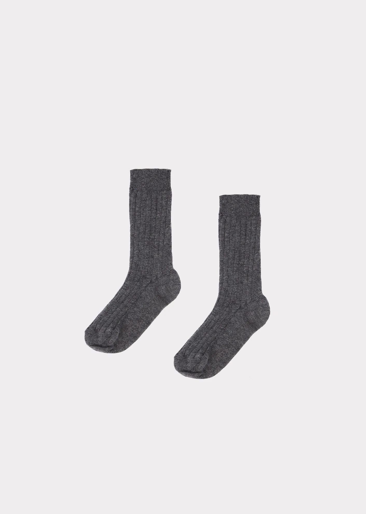 Boys & Girls Grey Cotton Socks