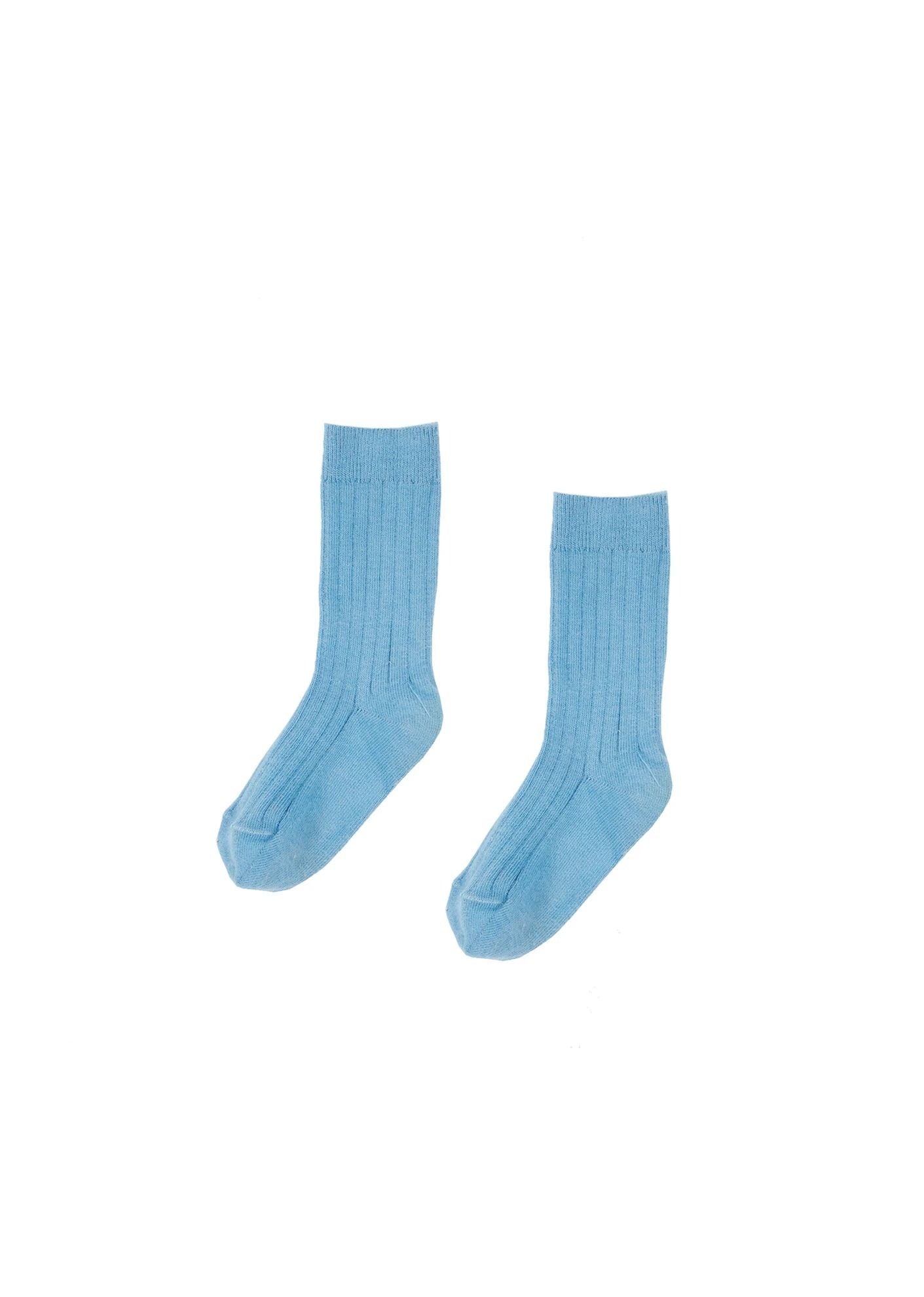 Girls Blue Cotton Socks