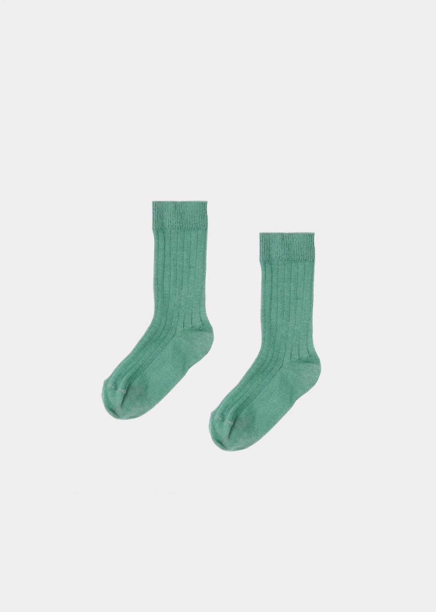 Boys & Girls Green Cotton Socks