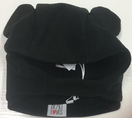 Baby Black Hat With Mouse Ears Trims - CÉMAROSE | Children's Fashion Store