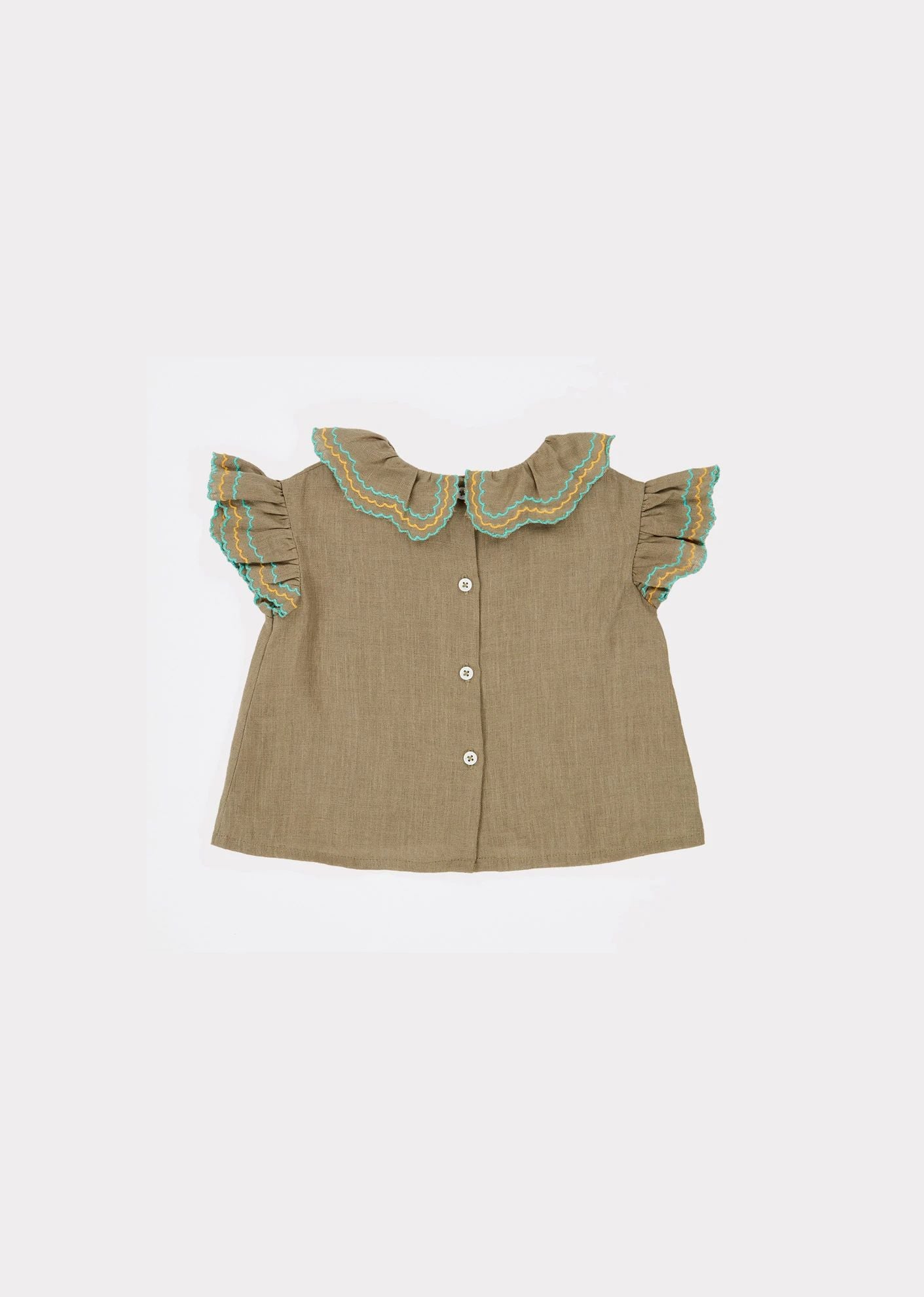 Baby Girls Dark Grey Frill Top