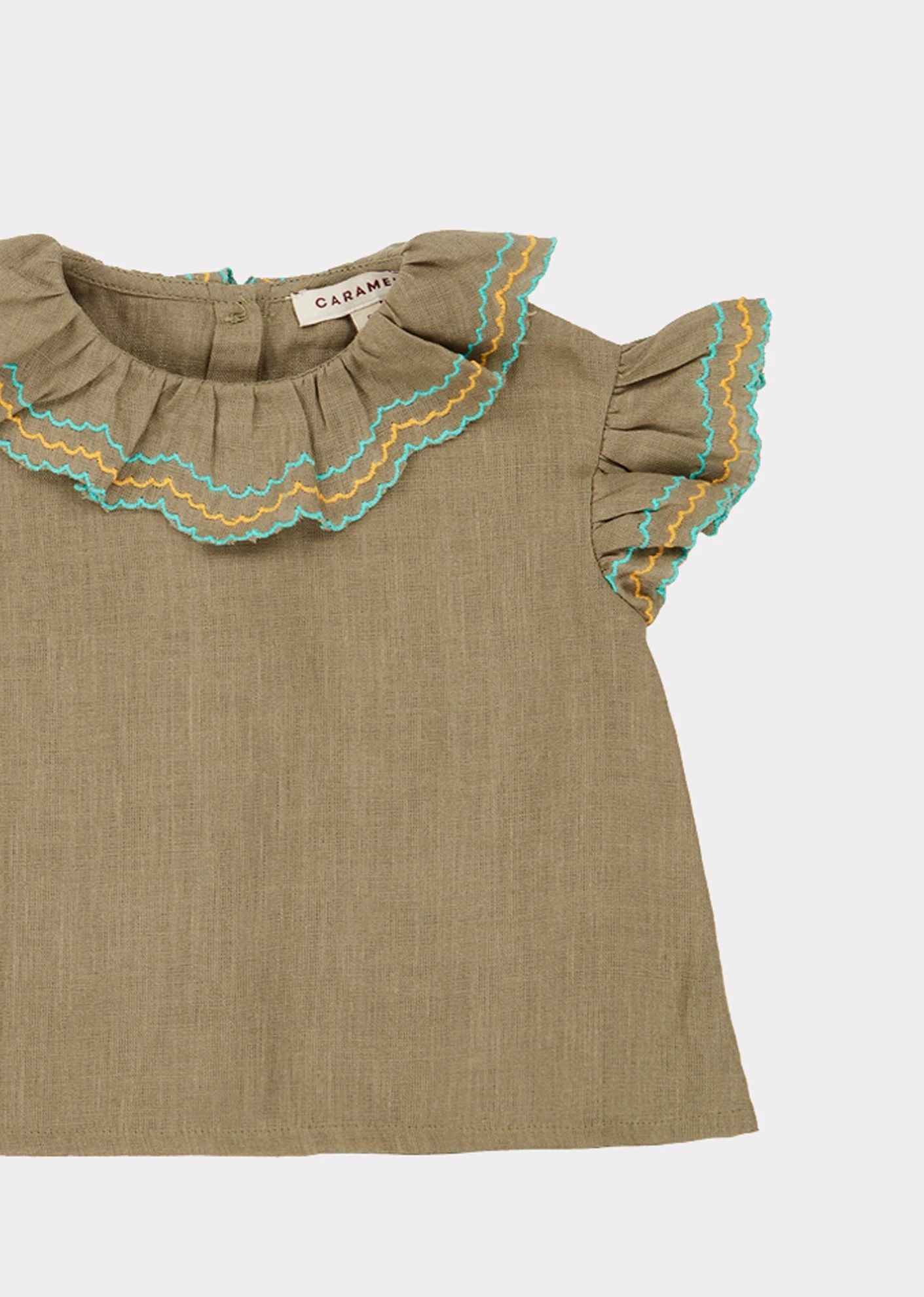 Baby Girls Dark Grey Frill Top