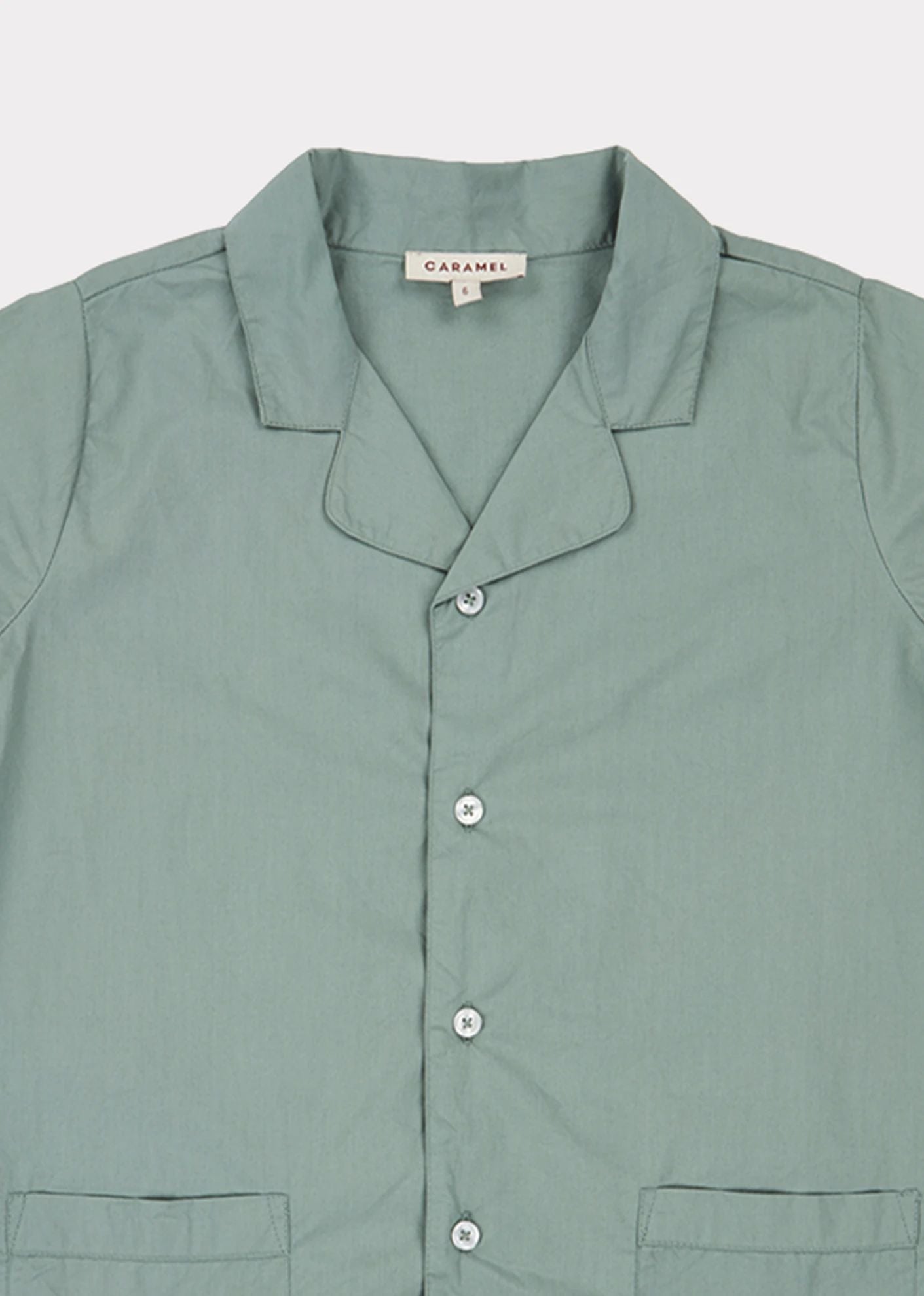 Boys Green Cotton Shirt