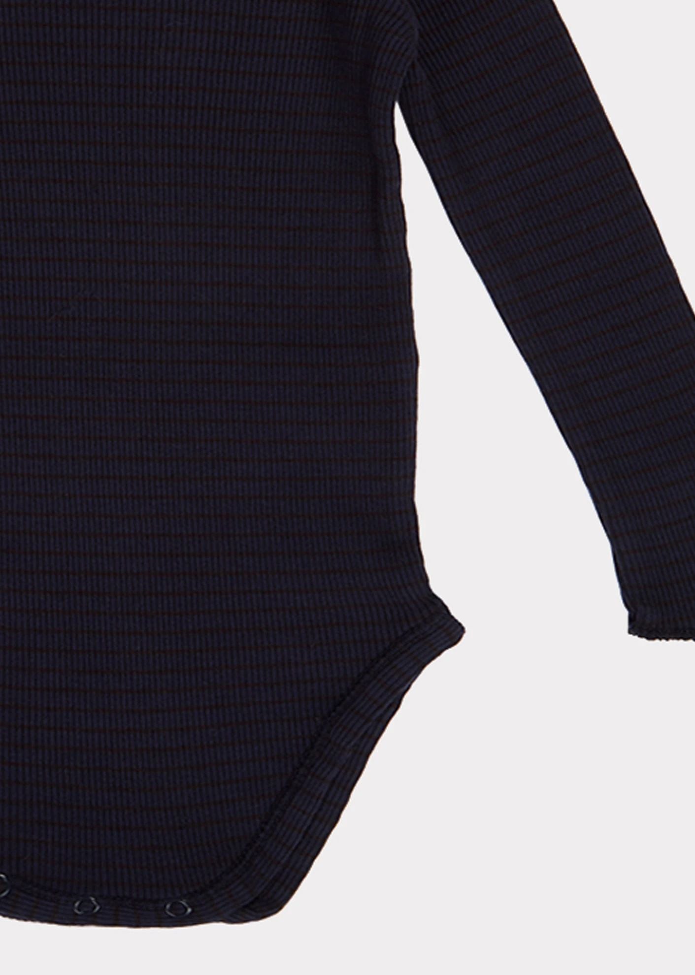 Baby Girls Navy Cotton Babysuit