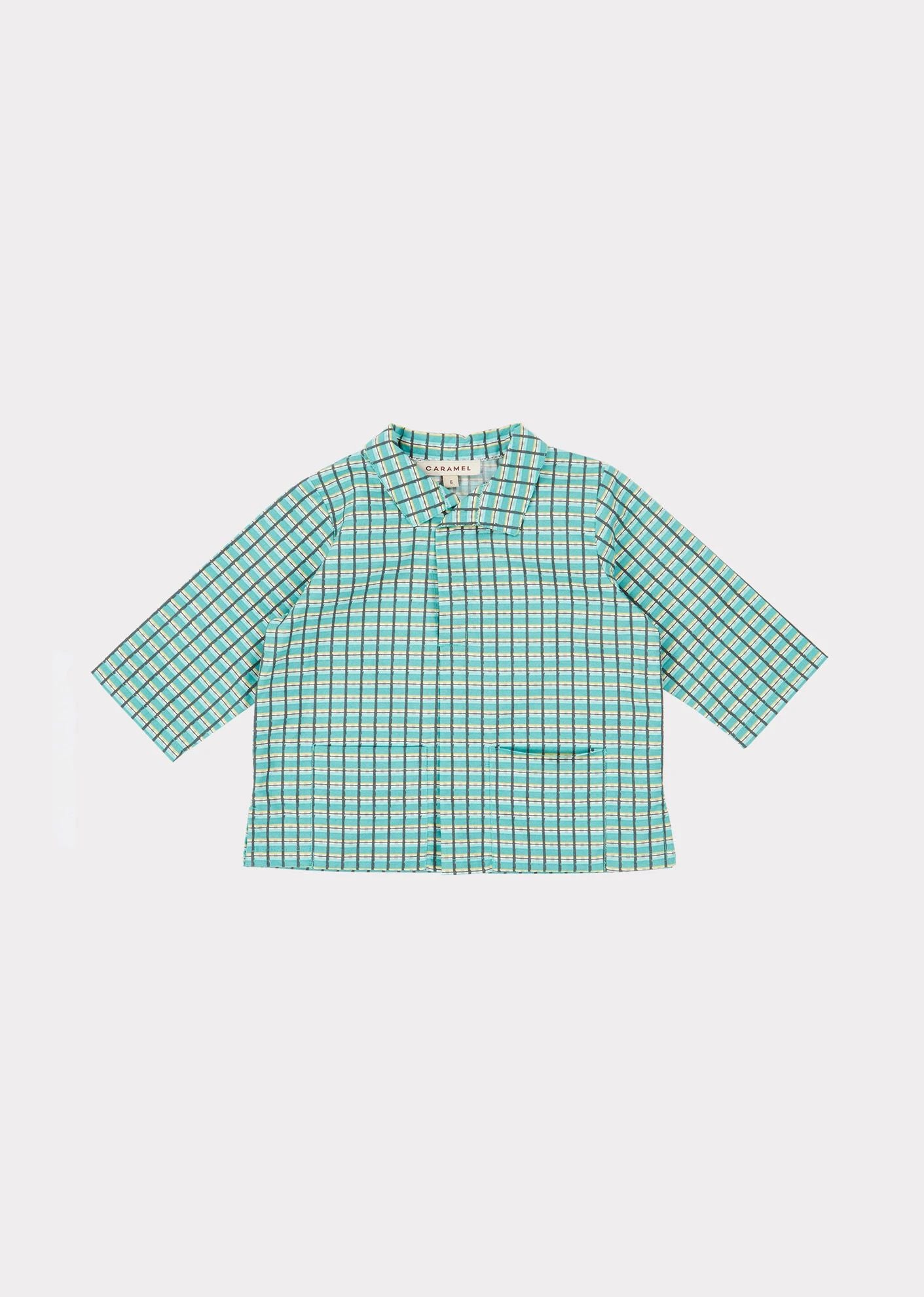 Baby Boys & Girls Green Check Cotton Set