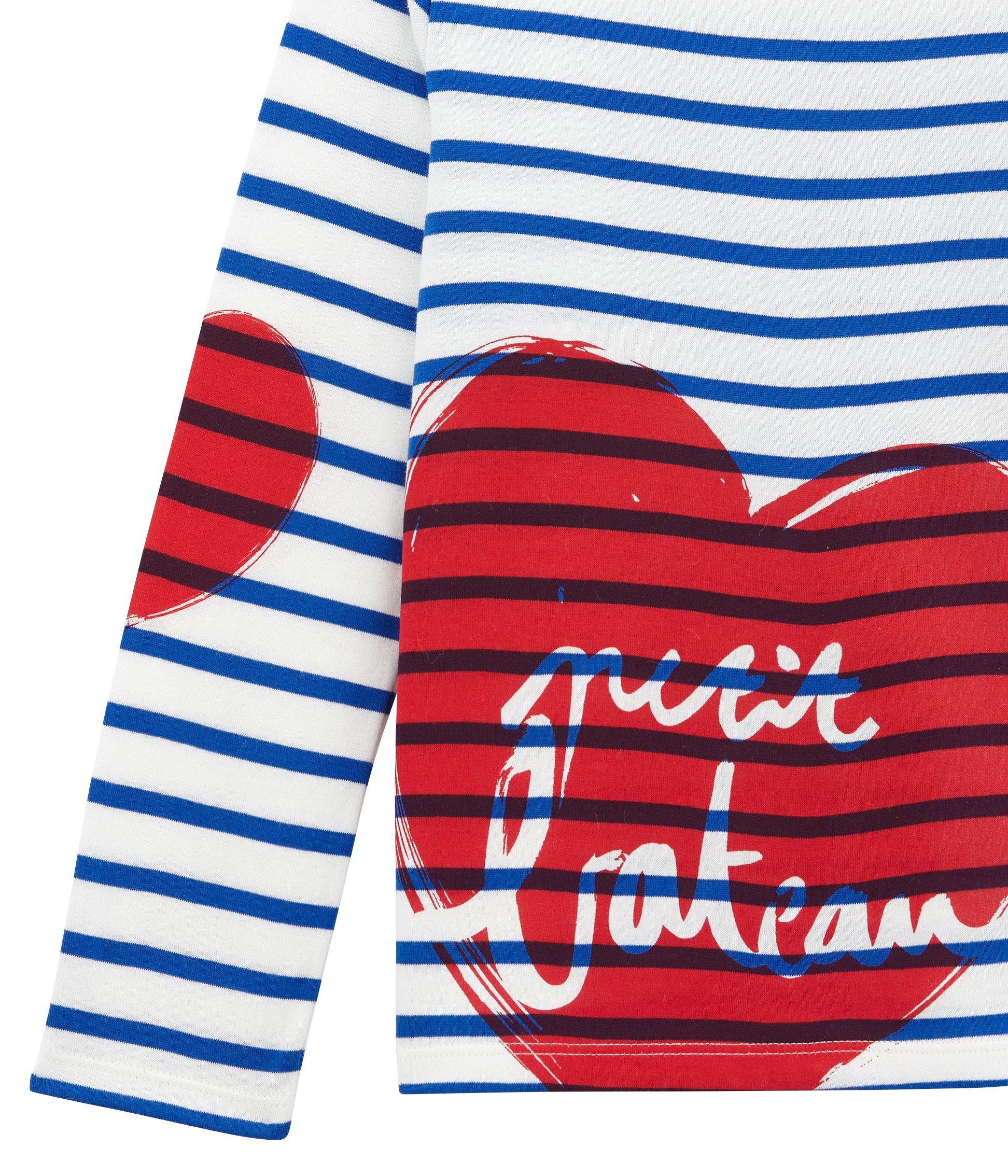 Girls White & Blue T-shirt