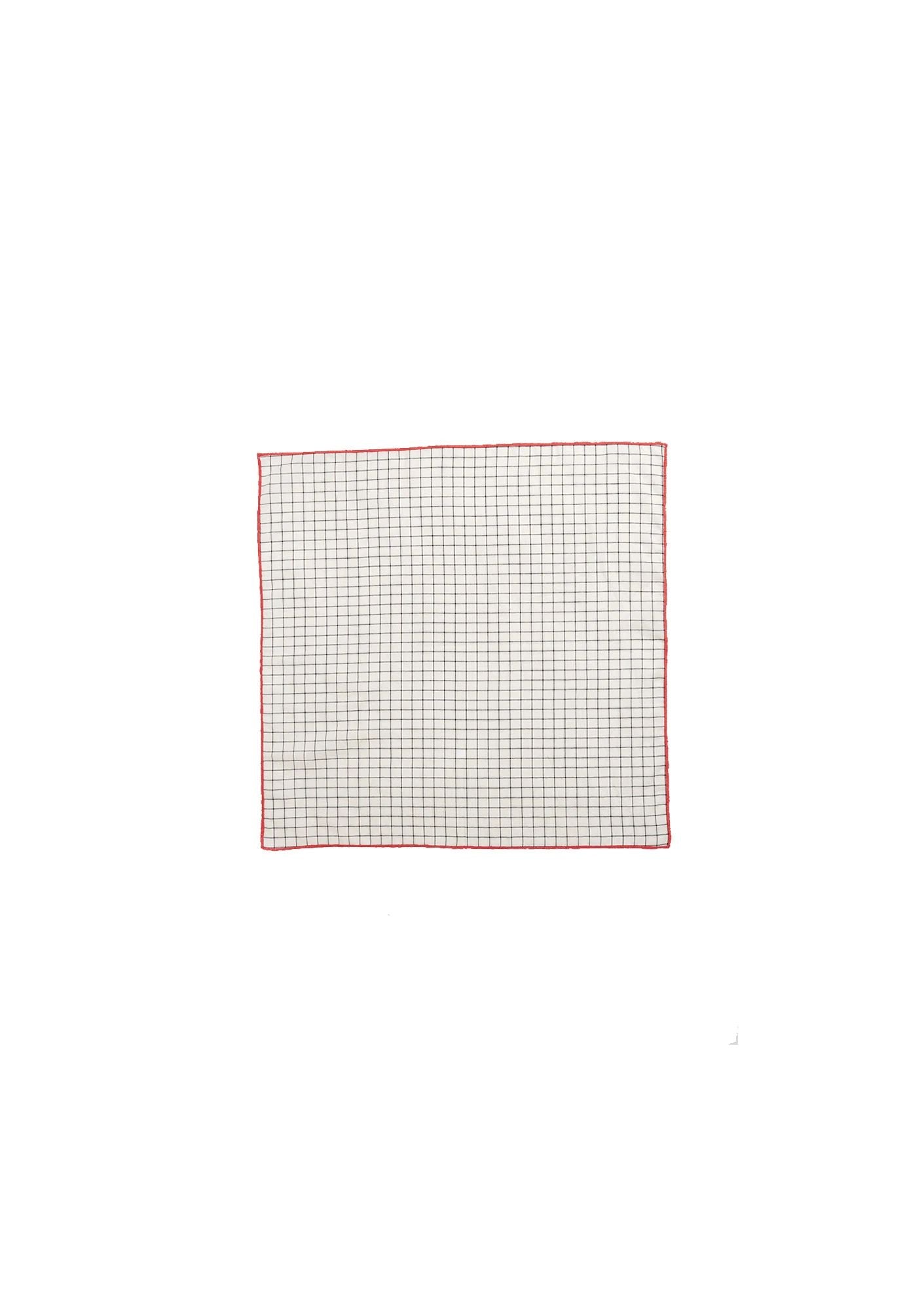 Girls White Check Cotton Scarf