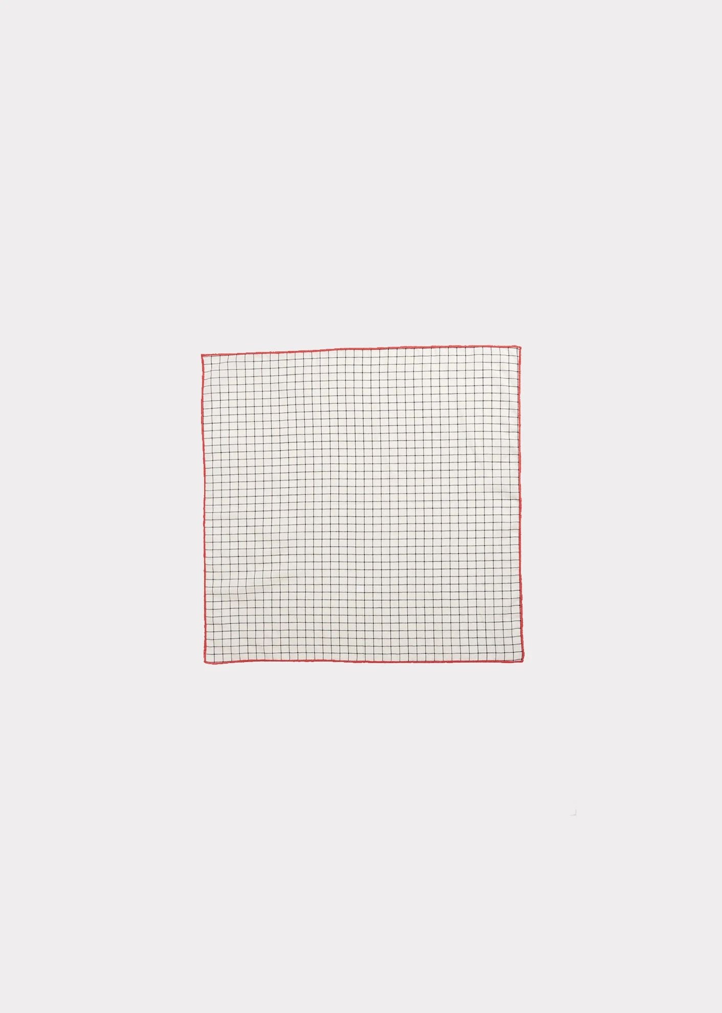 Girls White Check Cotton Scarf