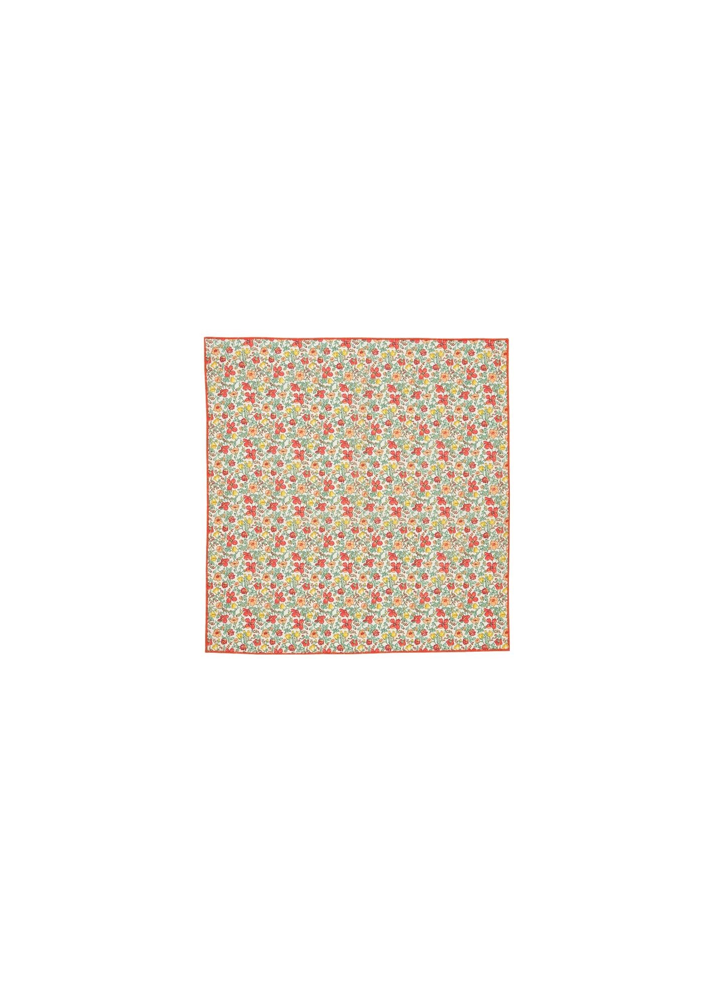 Girls Green Floral Scarf