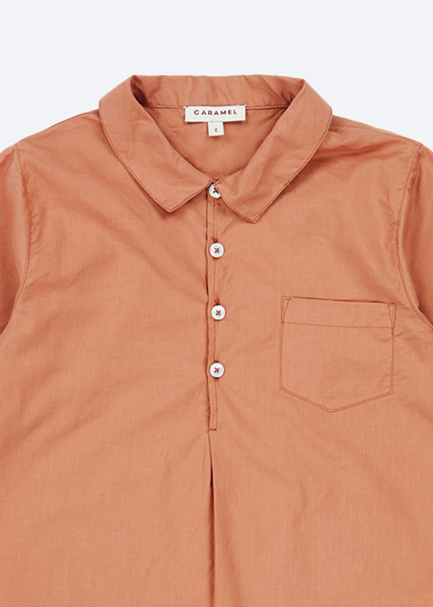 Boys & Girls Caramel Cotton Shirt