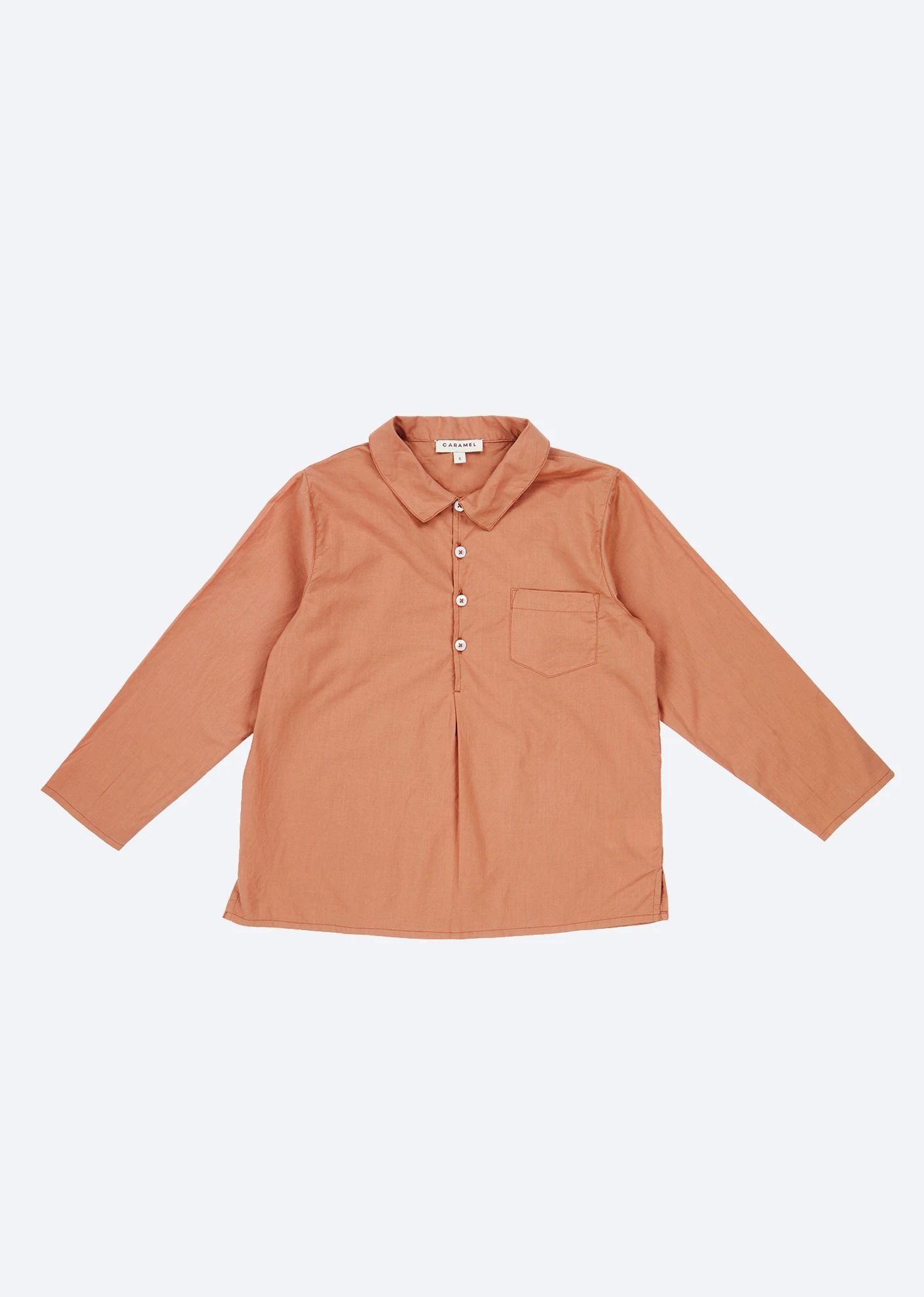 Boys & Girls Caramel Cotton Shirt